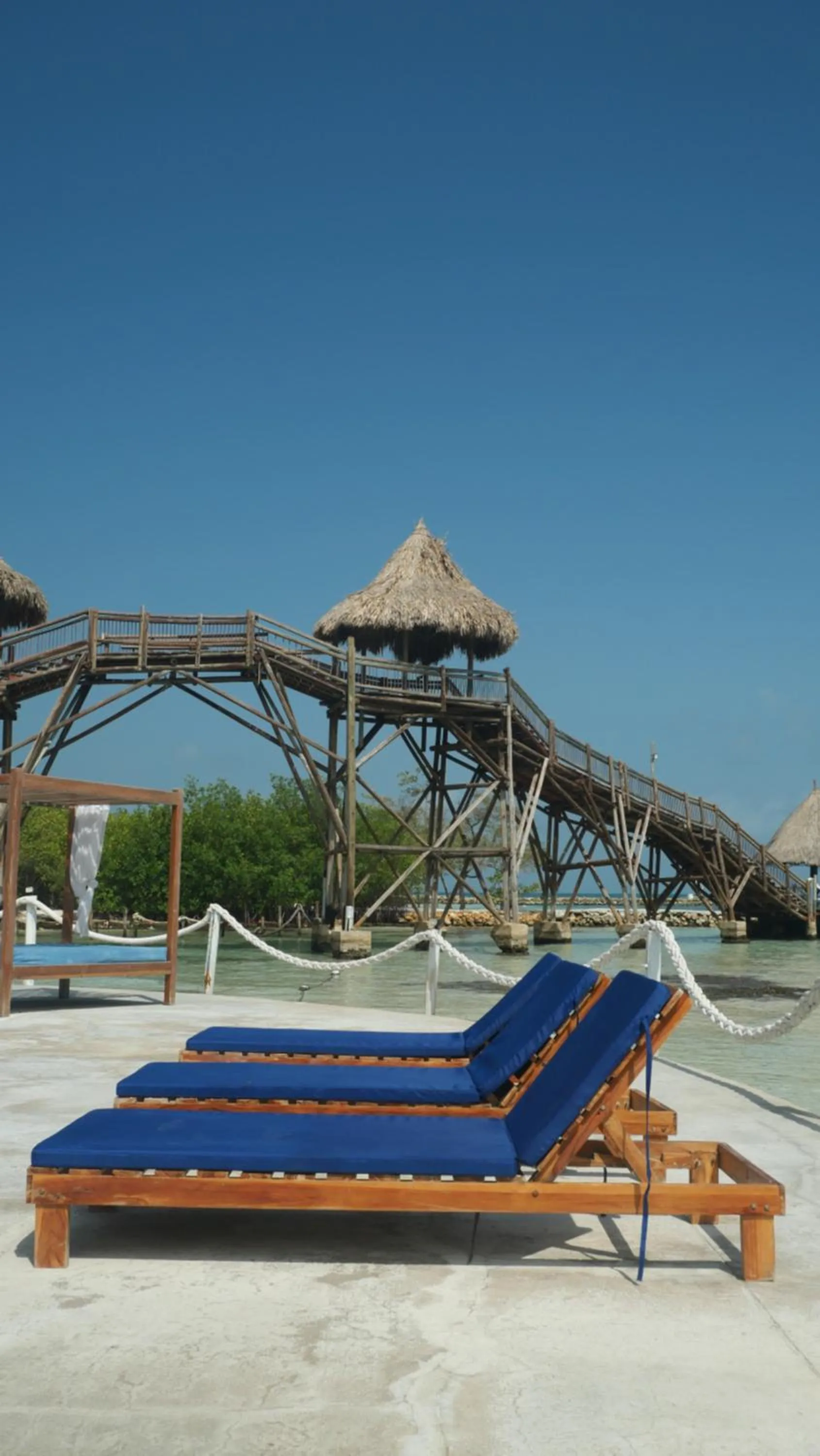 Pool view in Múcura Club Hotel