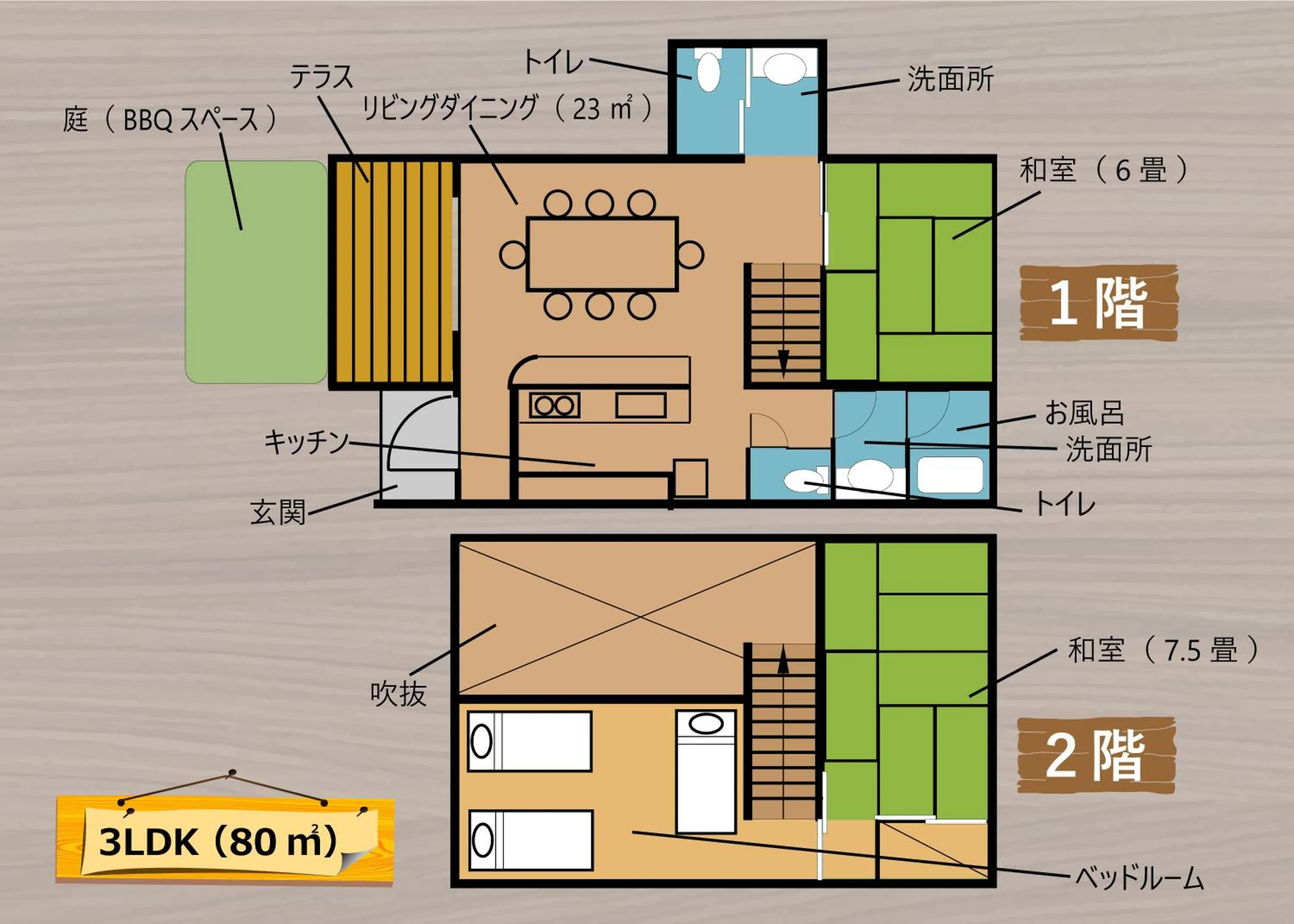 Photo of the whole room in Lake Villa Kawaguchiko