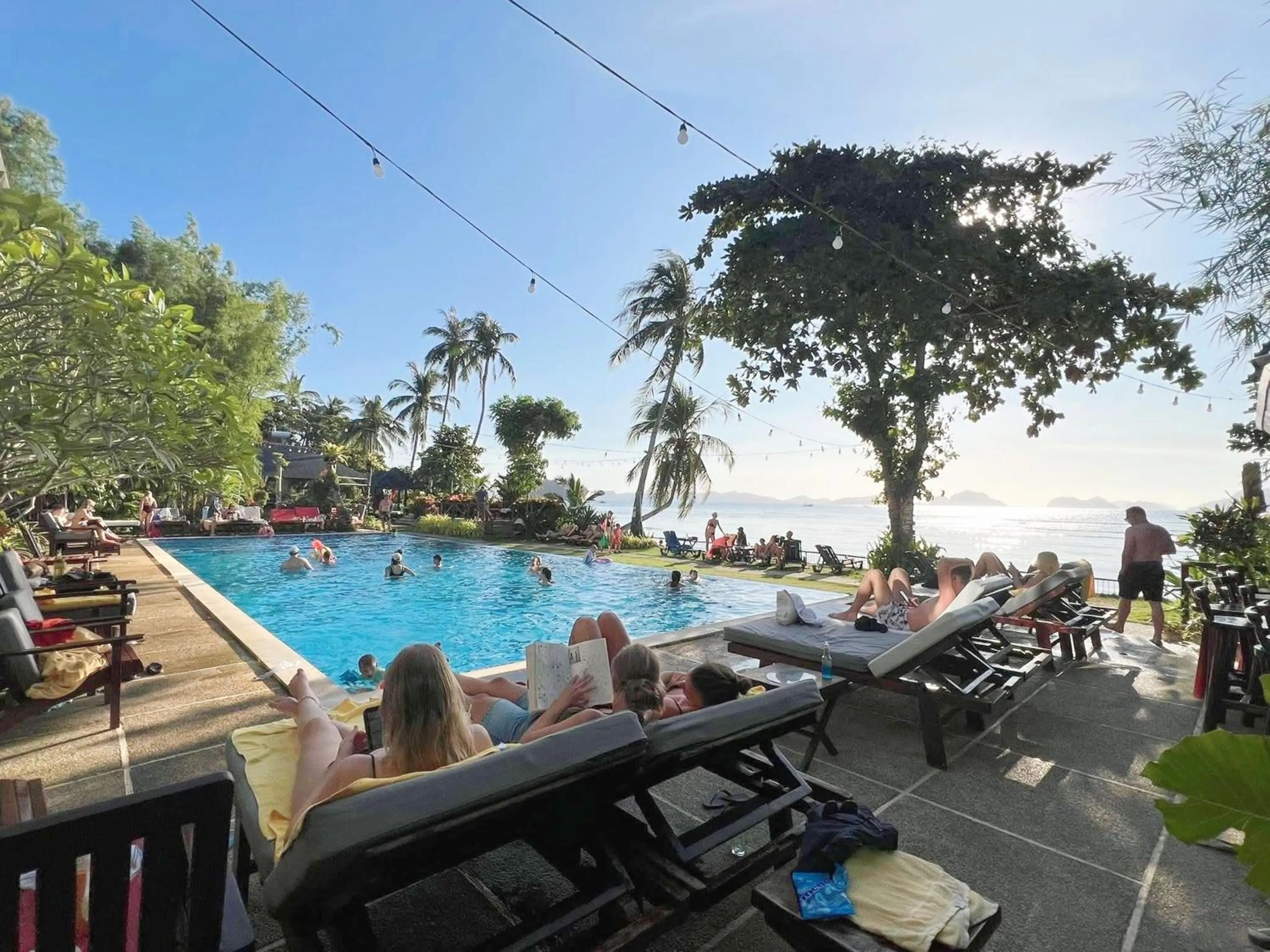 Pool view in Doublegem Beach Resort and Hotel