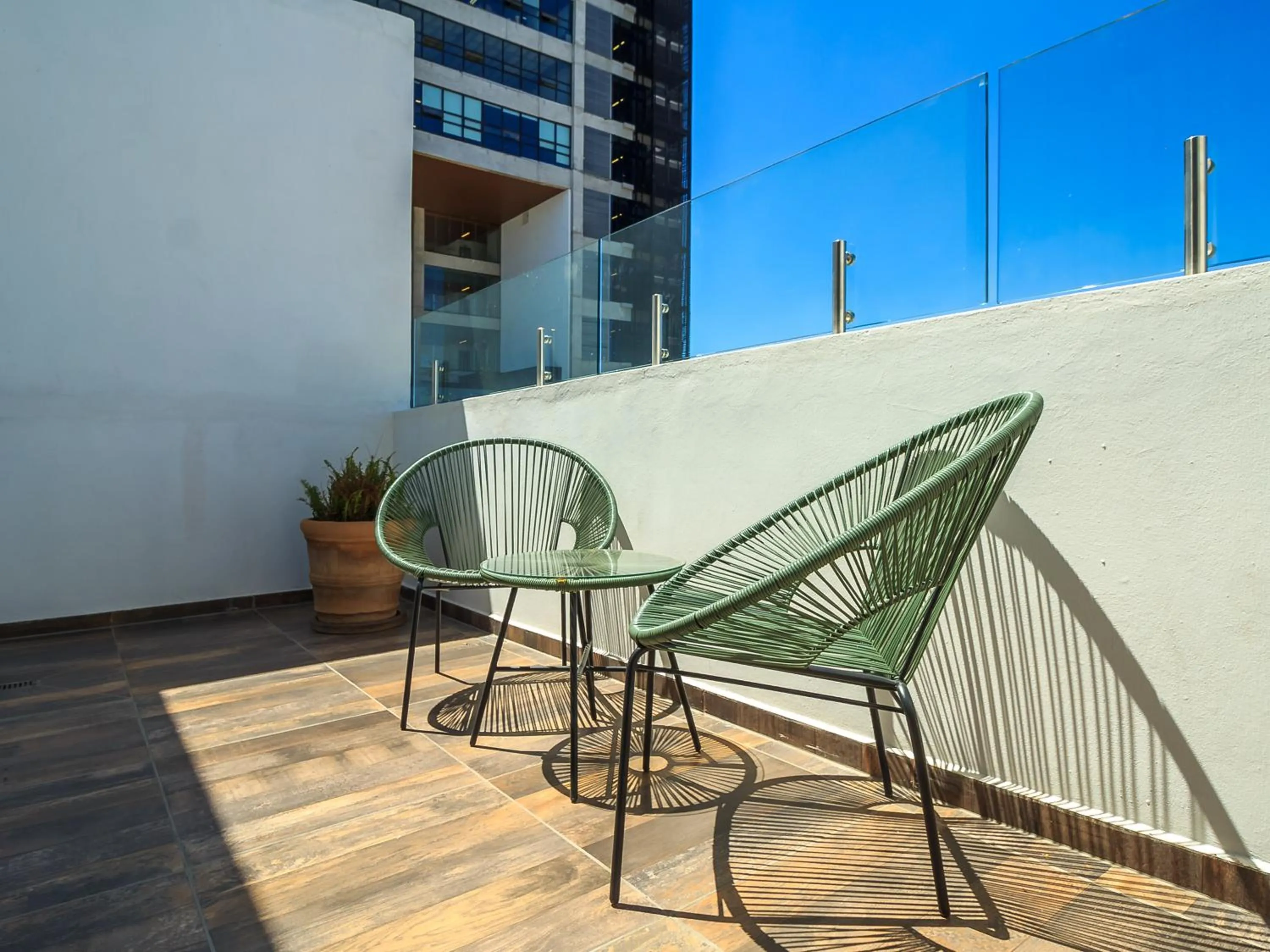 Balcony/Terrace in Tribu Sonata with pool