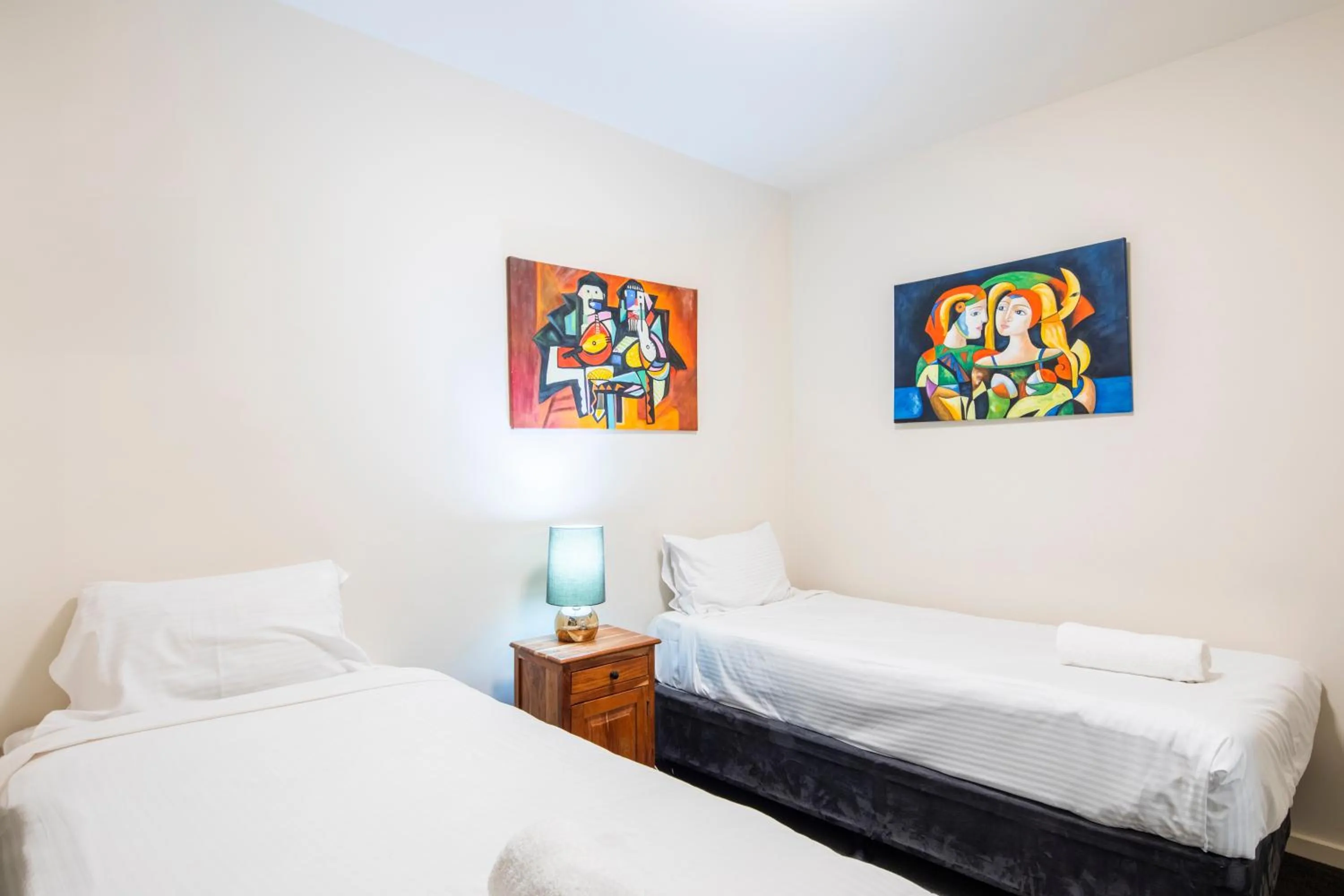 Bed in Melbourne Holiday Apartments Flinders Wharf