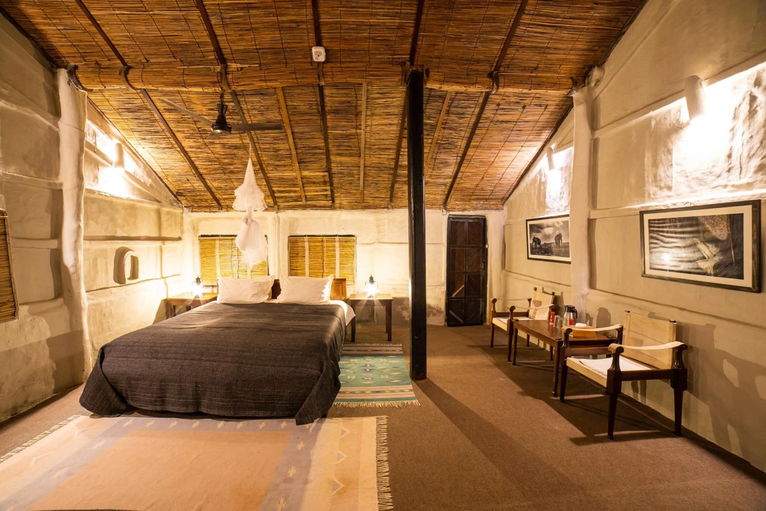 Property building, Bed in Tiger Tops Tharu Lodge