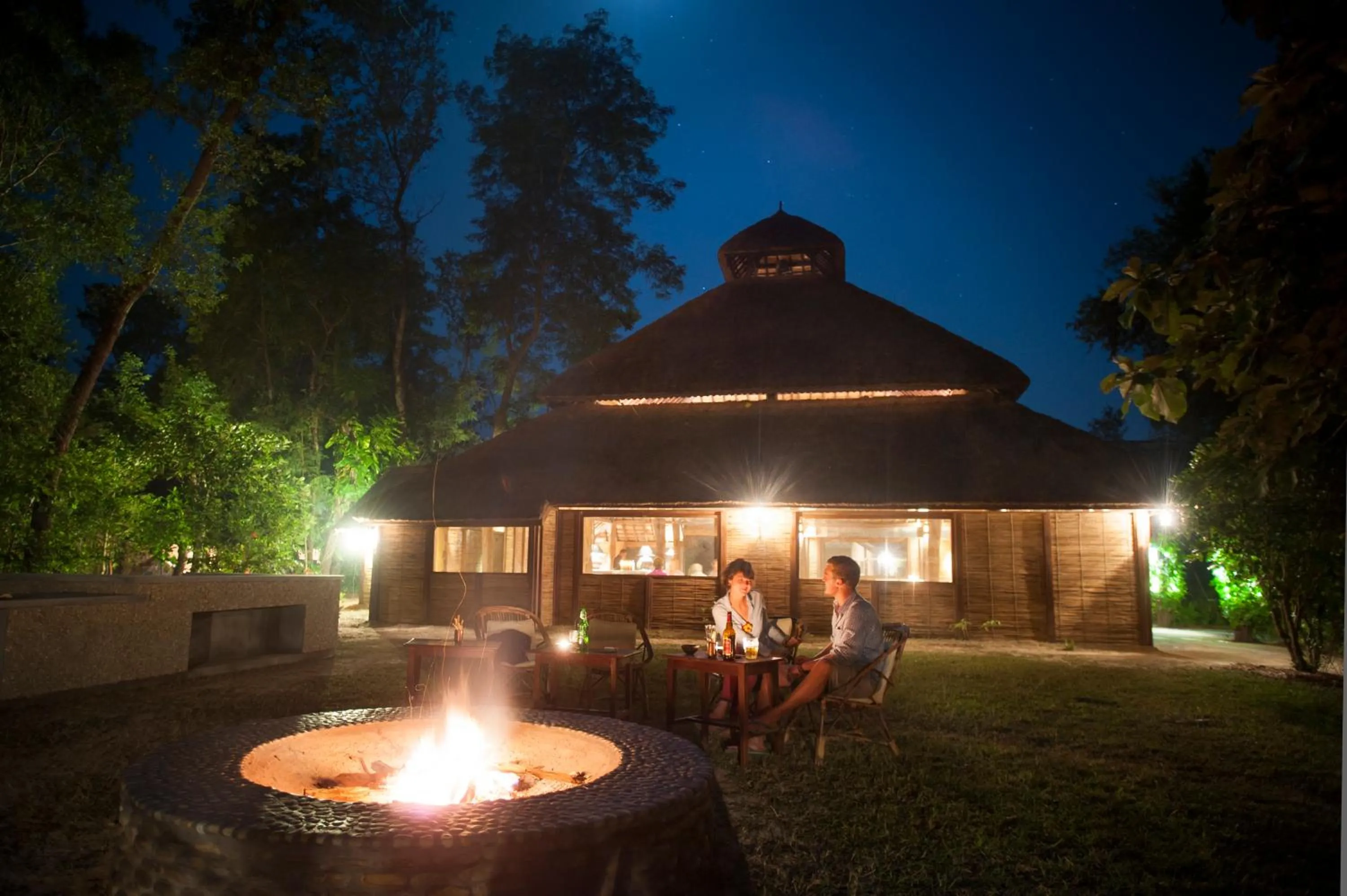 BBQ facilities in Tiger Tops Karnali Lodge