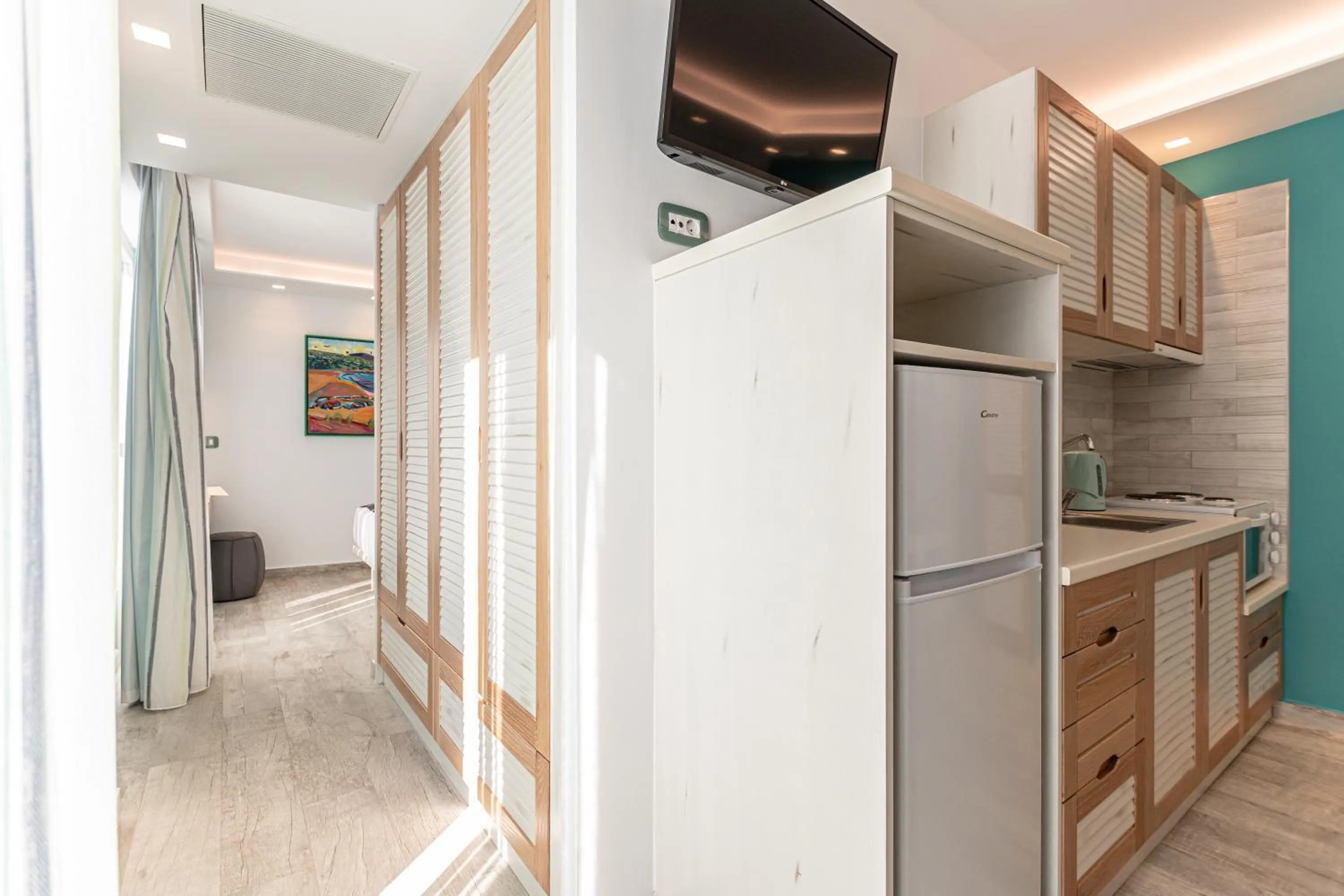 Kitchen or kitchenette in Mariet Naxos Elegant Suites