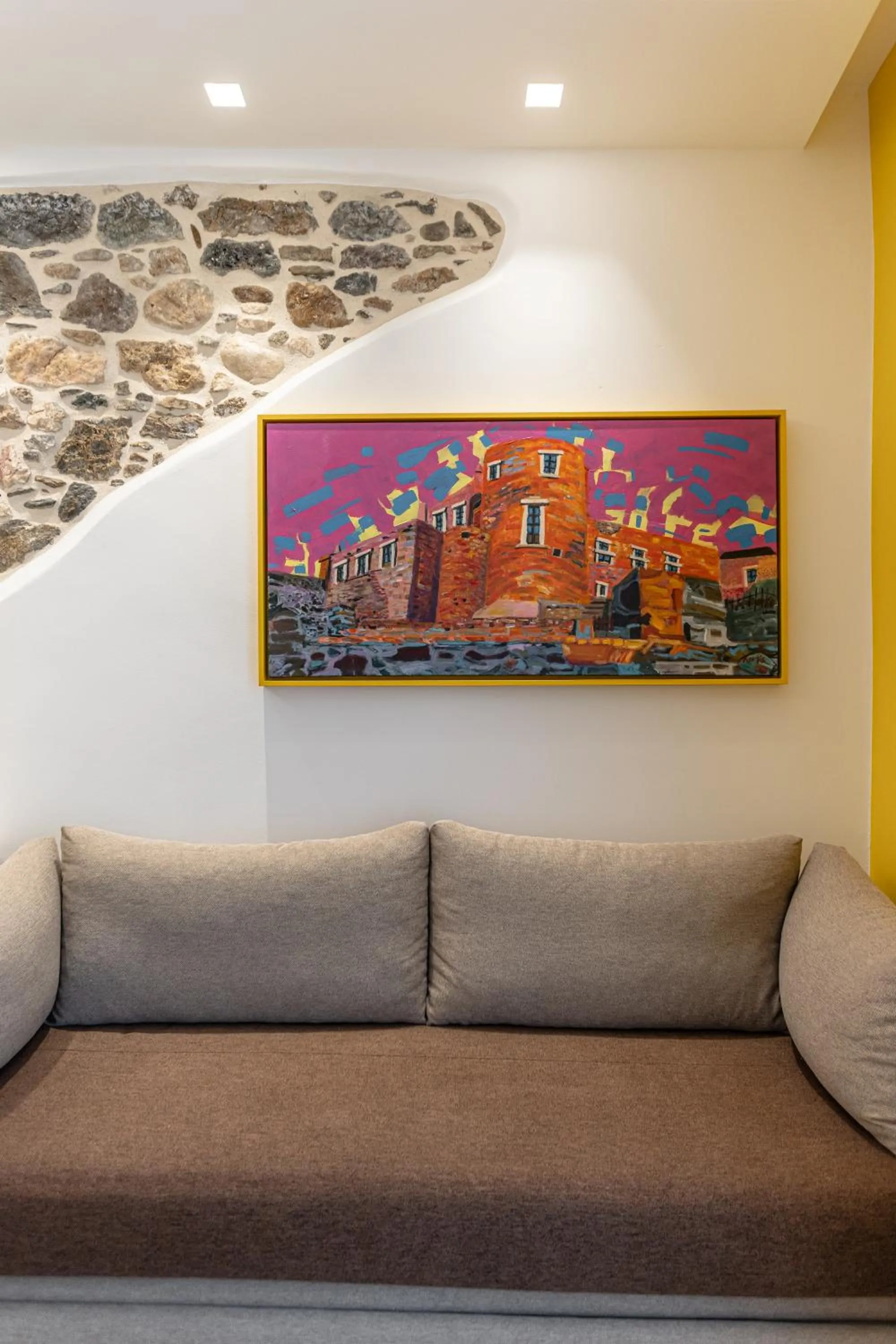 Living room in Mariet Naxos Elegant Suites