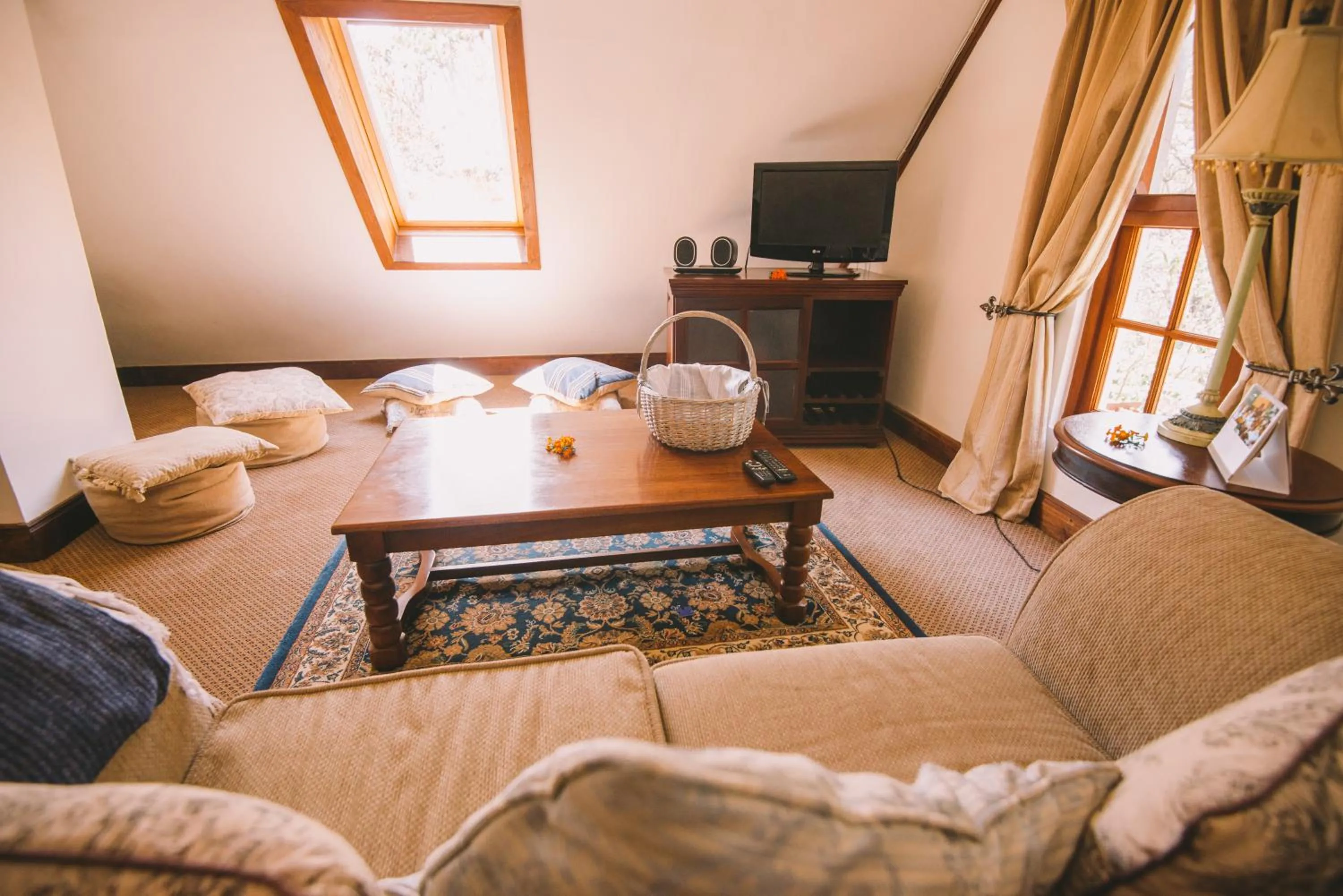 Living room in The Manor at Ngorongoro