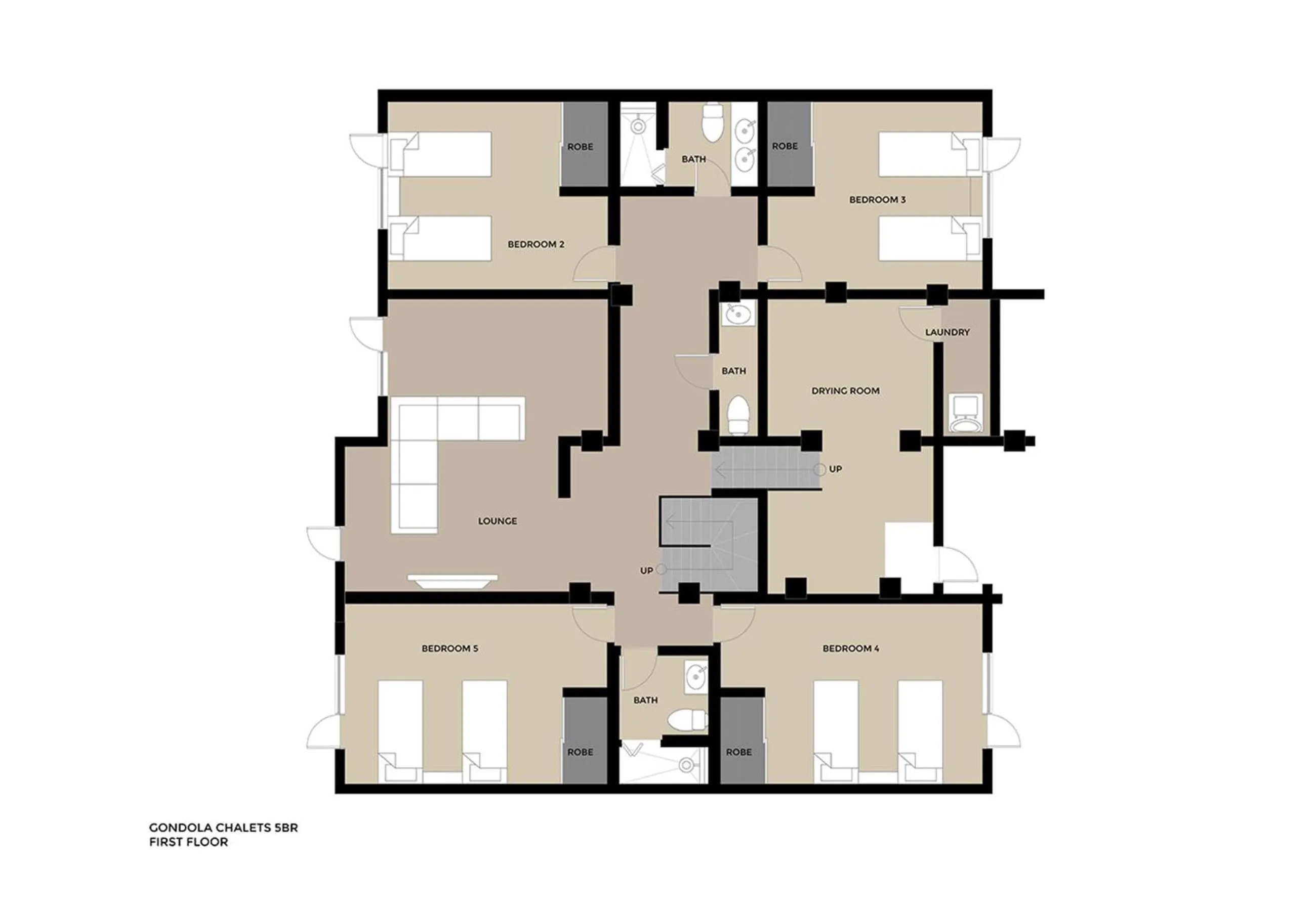 Floor plan in Gondola Chalet by H2 Life