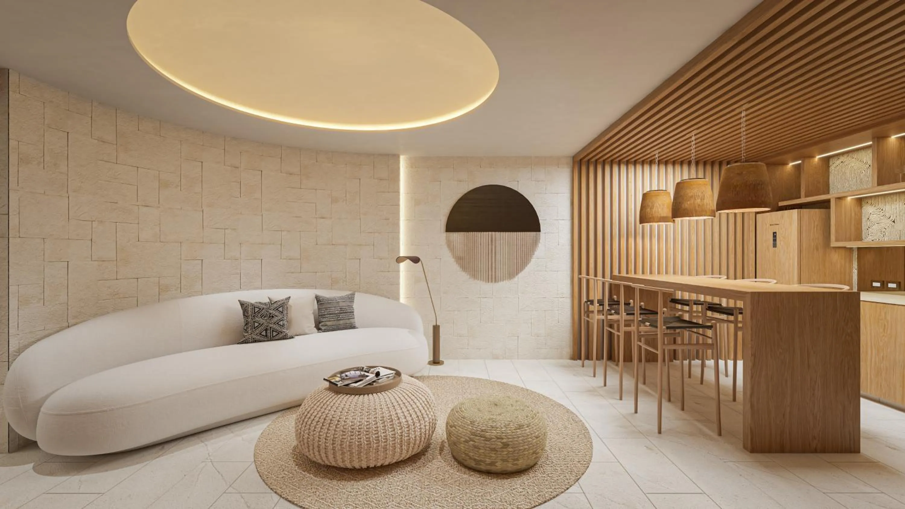 Living room, Bed in Impression Isla Mujeres by Secrets - Adults Only - All Inclusive