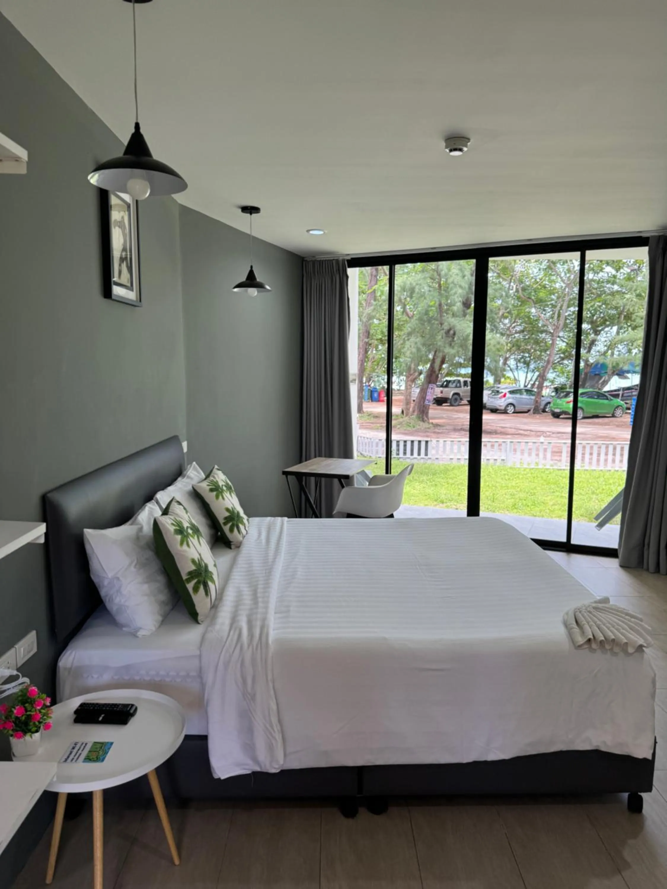 Patio, Bed in Phuket Muay Thai Hotel Rawai Beach