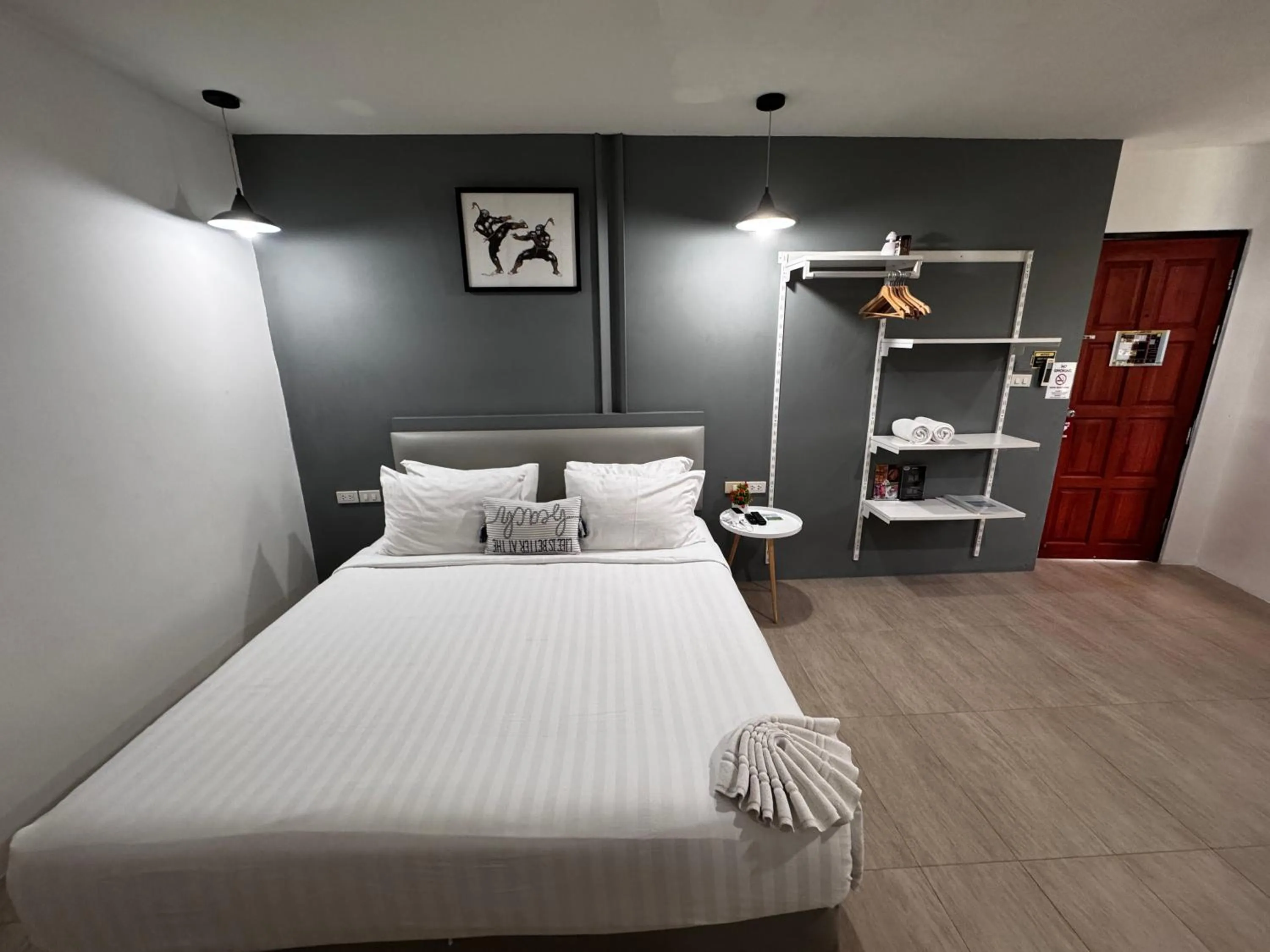 Bed in Phuket Muay Thai Hotel Rawai Beach