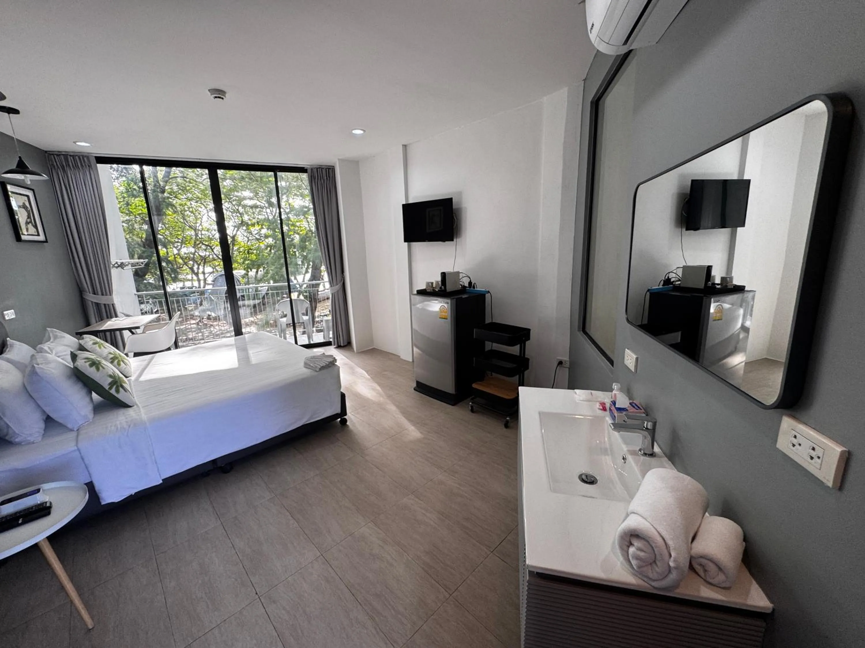 Bed in Phuket Muay Thai Hotel Rawai Beach