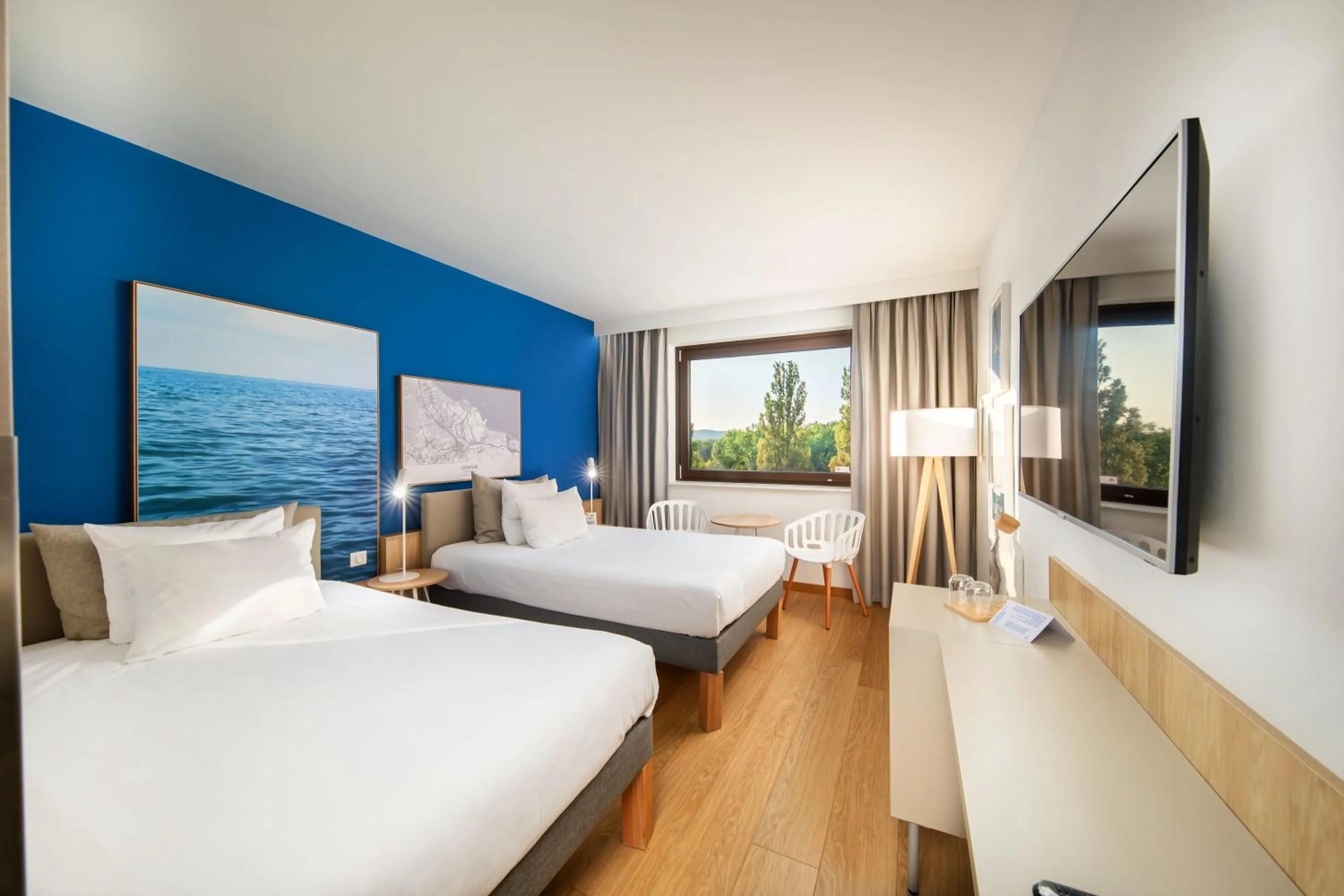 Bed in Novotel Gdańsk Marina