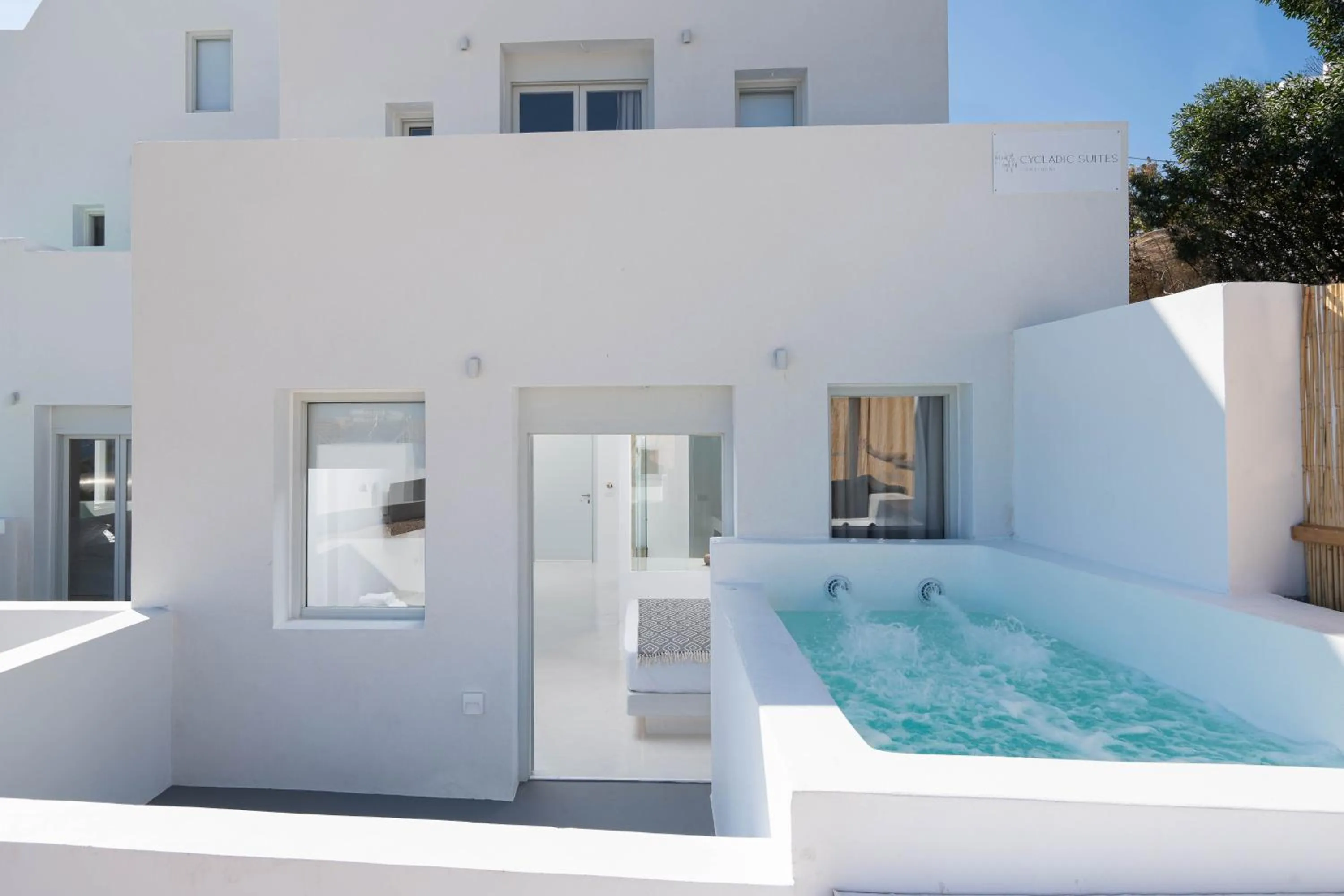 Swimming pool in Cycladic Suites & Spa
