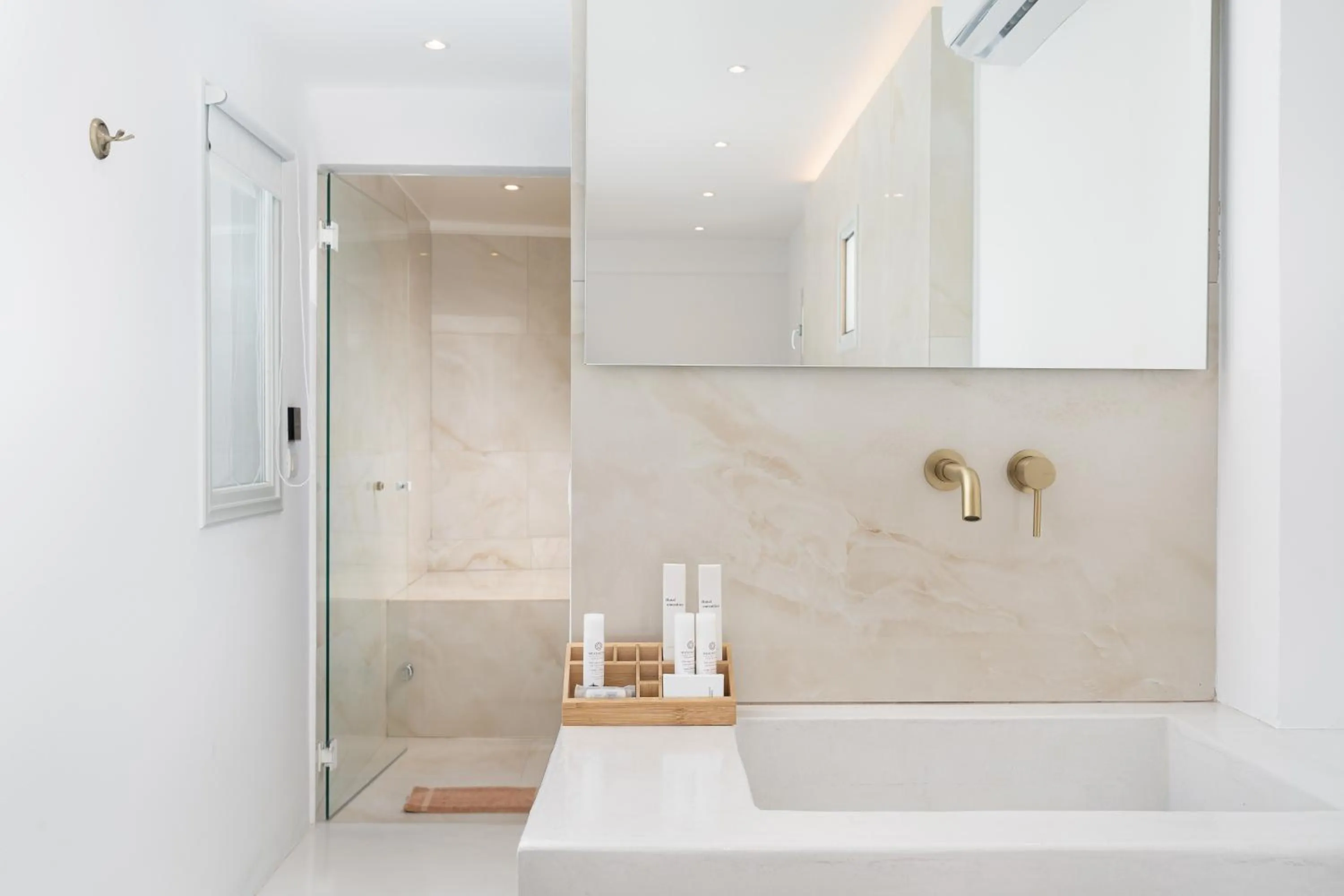 Bathroom in Cycladic Suites & Spa