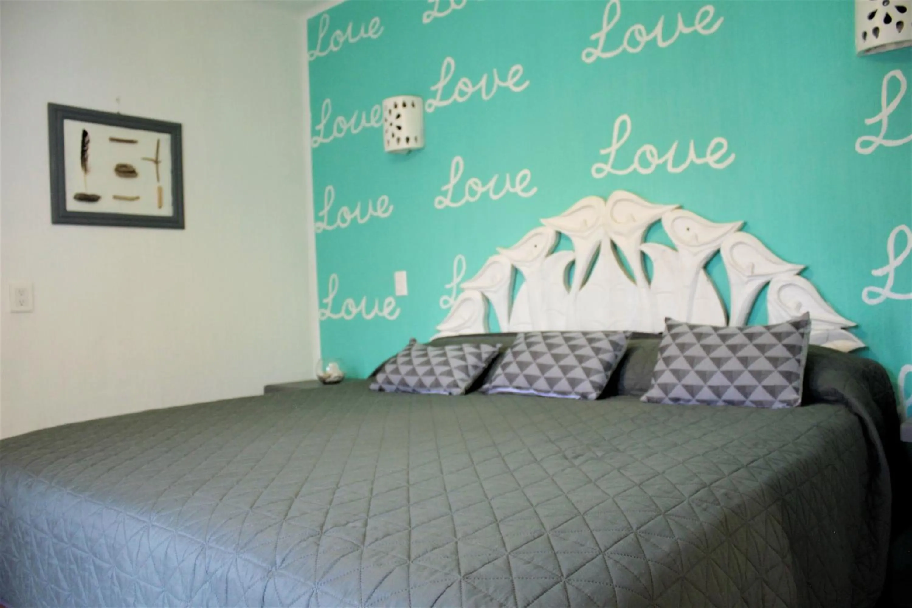 Bed in Bungalows Paraíso Bucerías