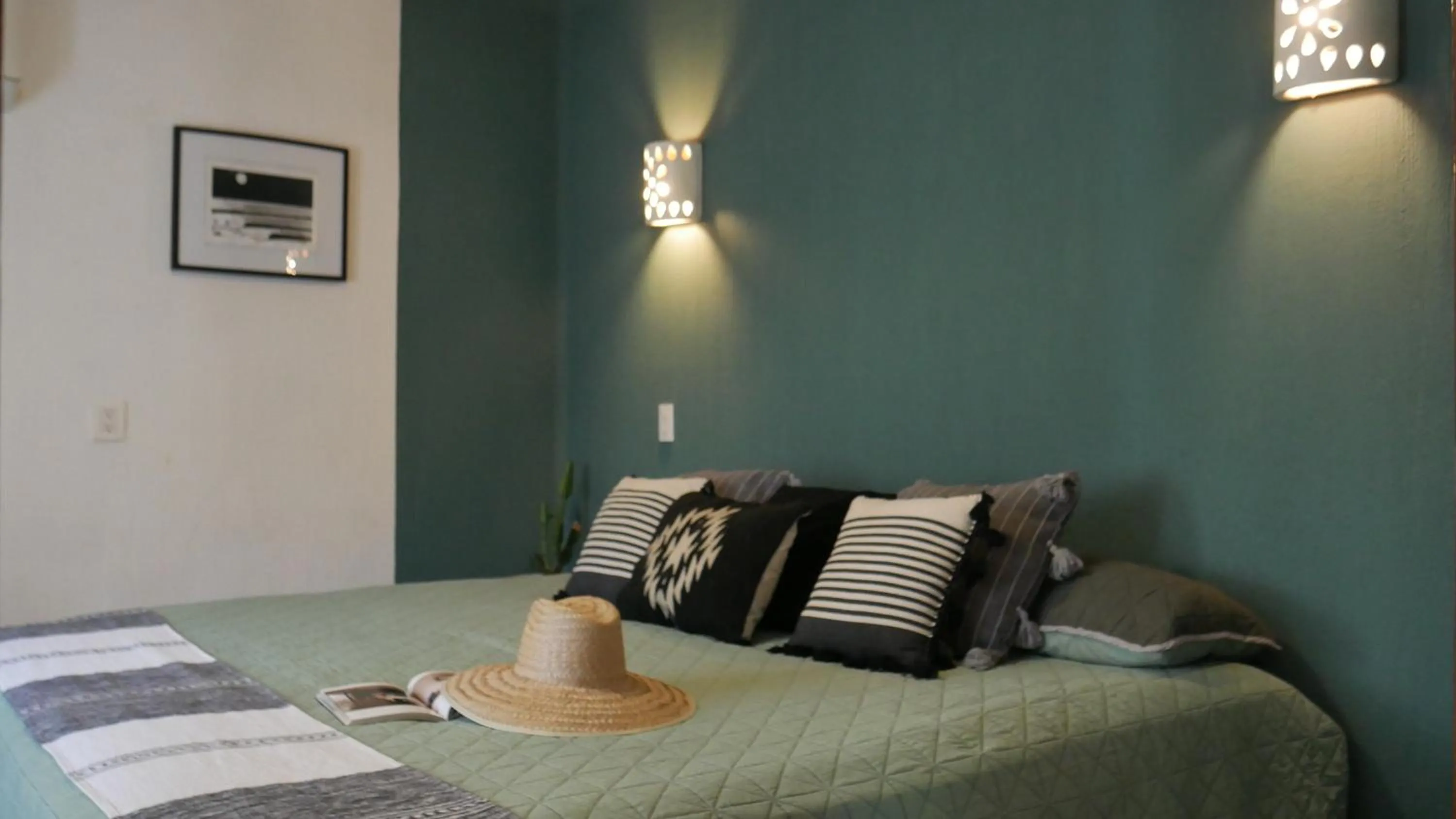 Bed in Bungalows Paraíso Bucerías