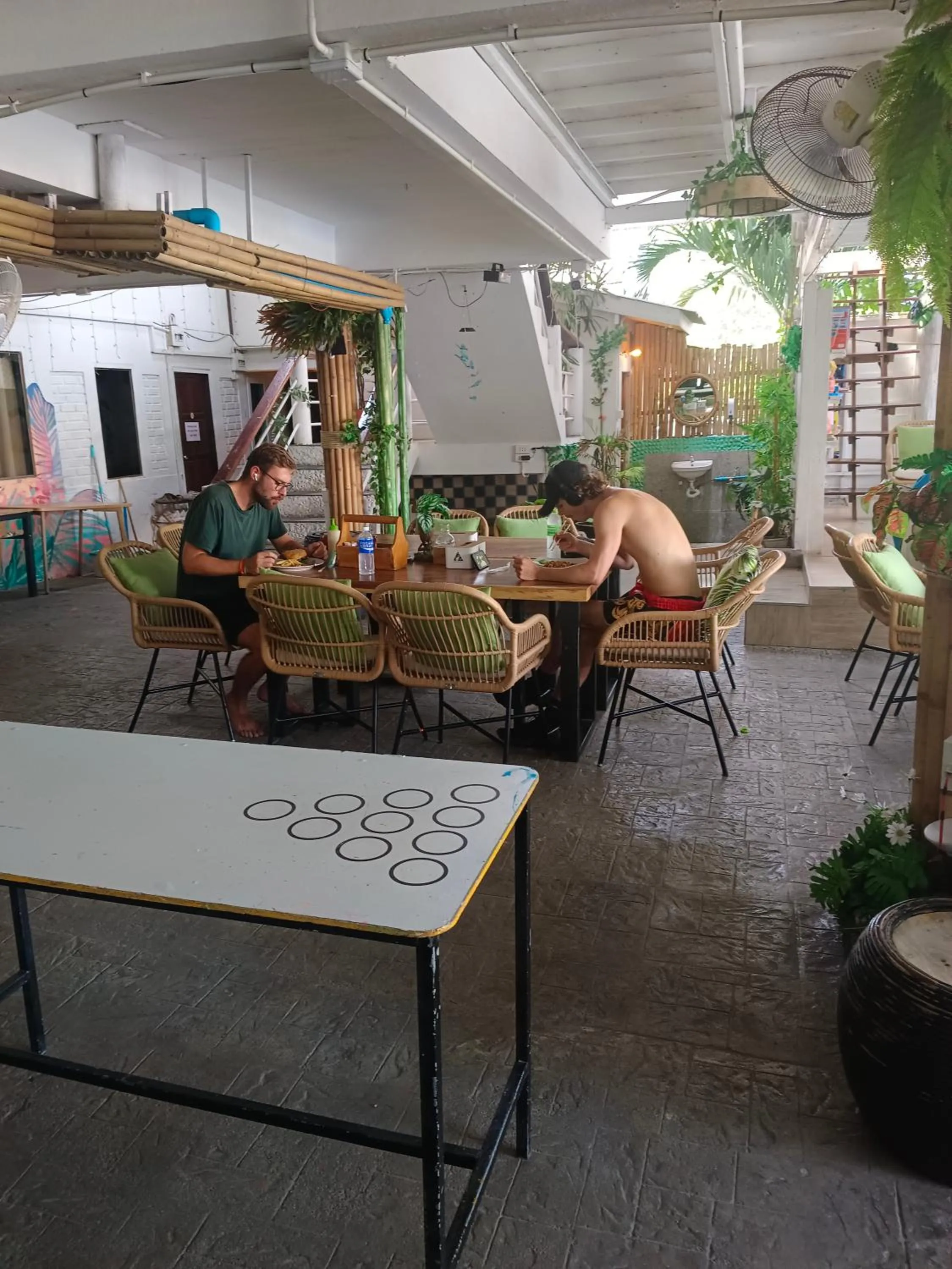 Seating area in Haadrin village Fullmoon