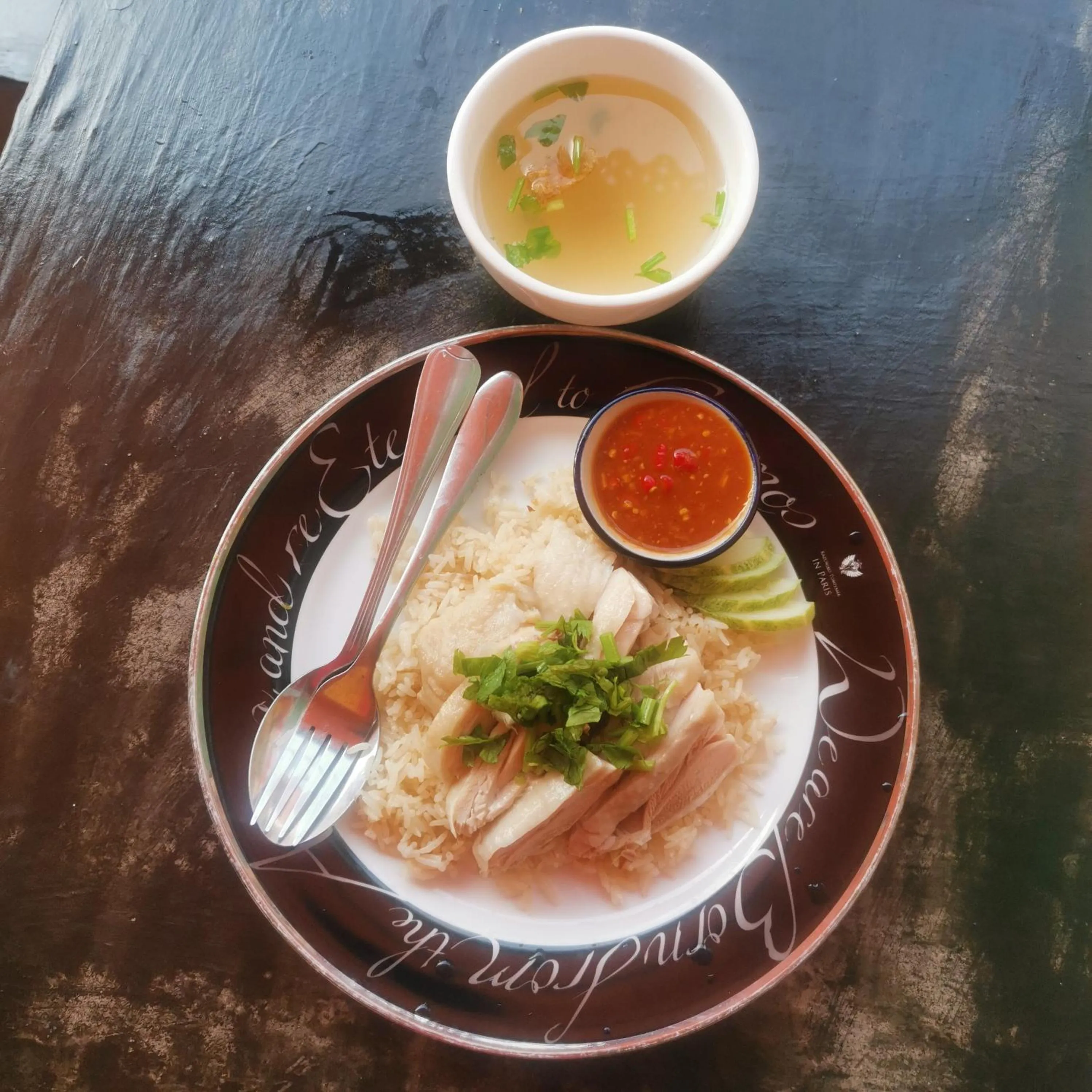 Food in Haadrin village Fullmoon