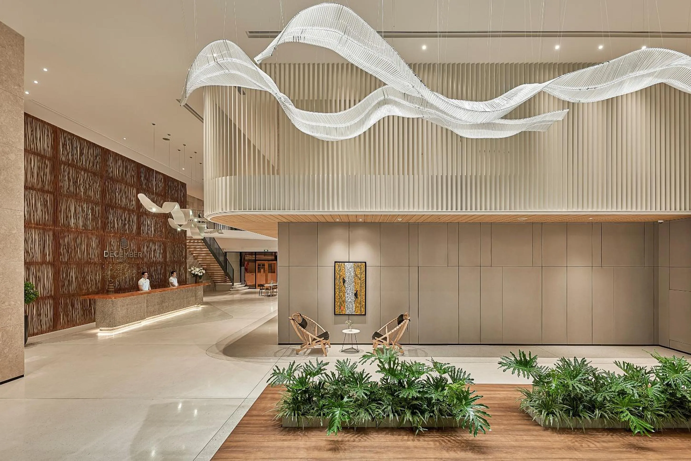 Lobby or reception in December Hotel