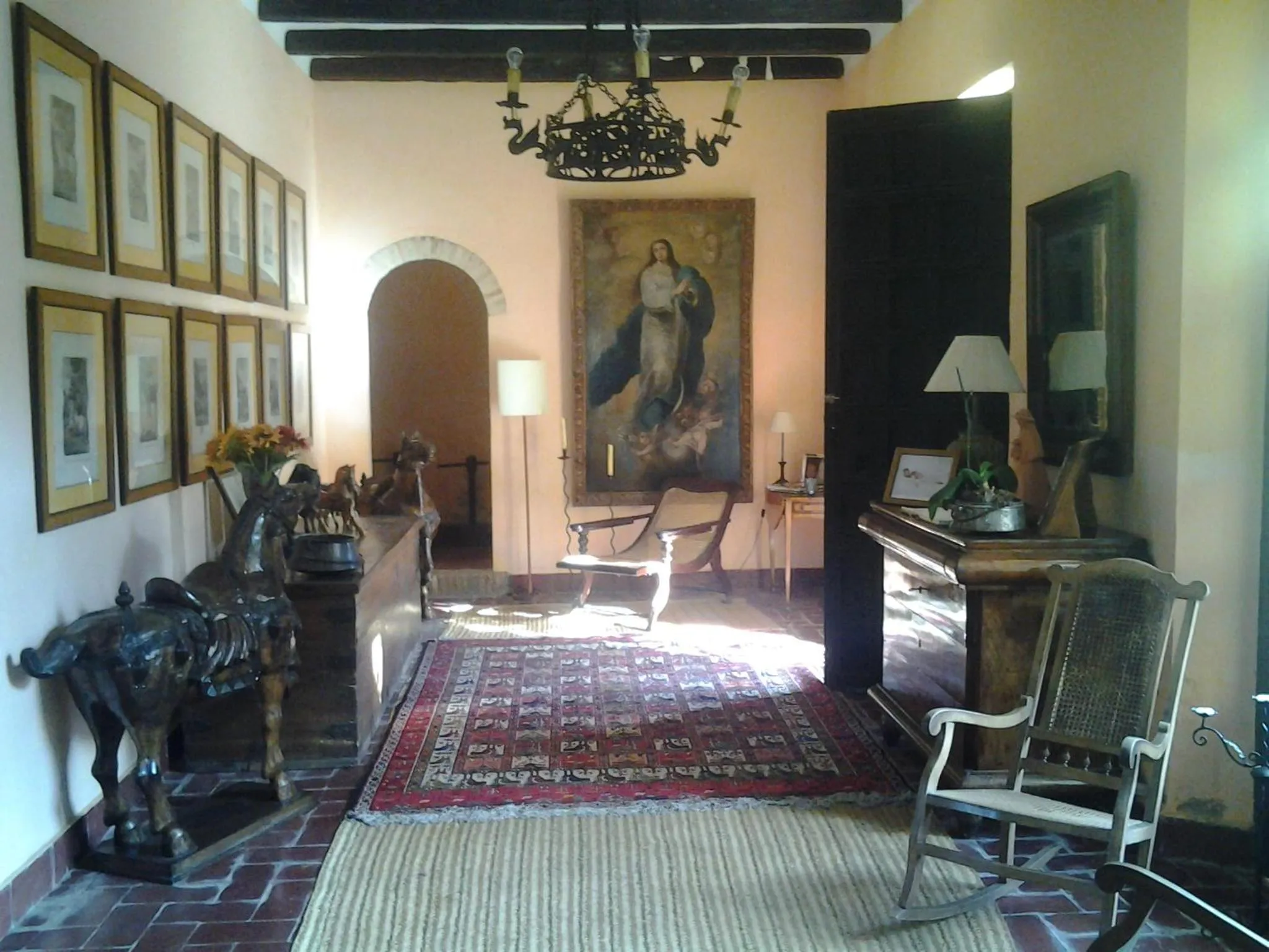 Lobby or reception in Hacienda La Indiana