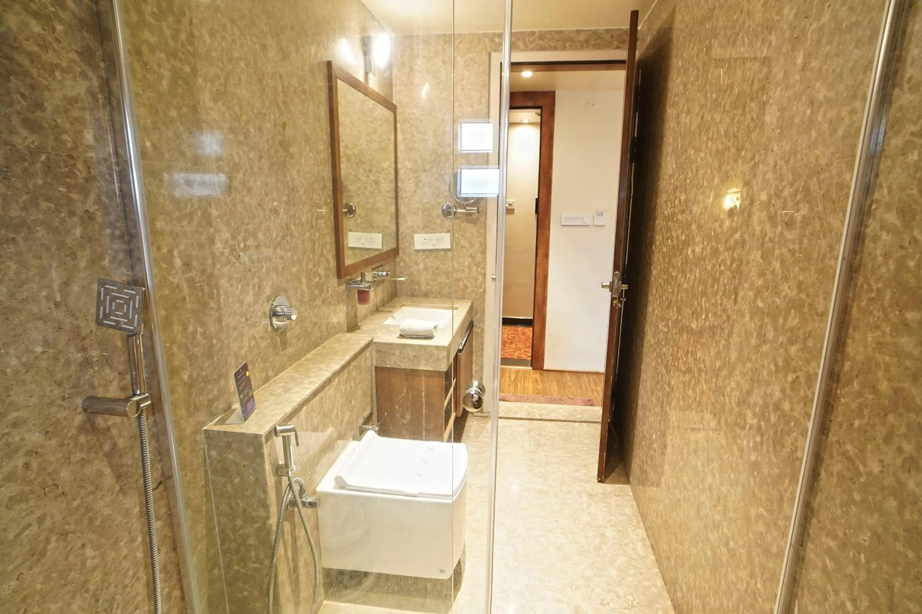 Shower in Hotel Ekta International !! 300 Mts From BABA BAIDYANATH DHAM TEMPLE !!