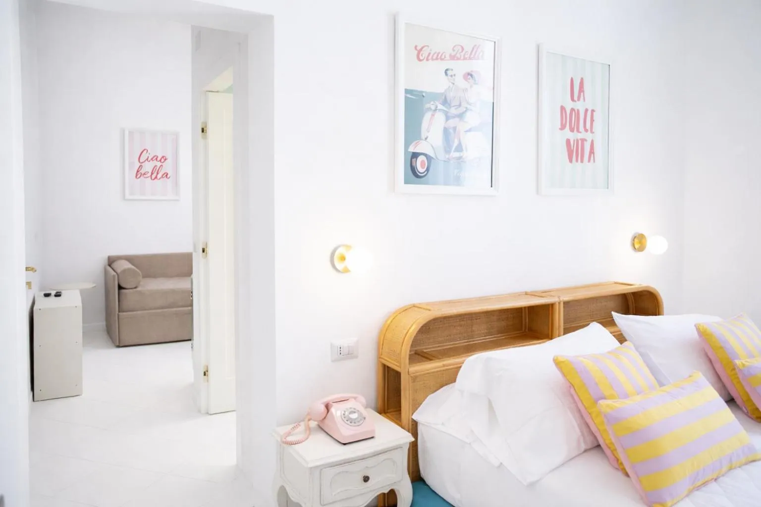 Bedroom, Bed in Hotel La Pineta Al Mare