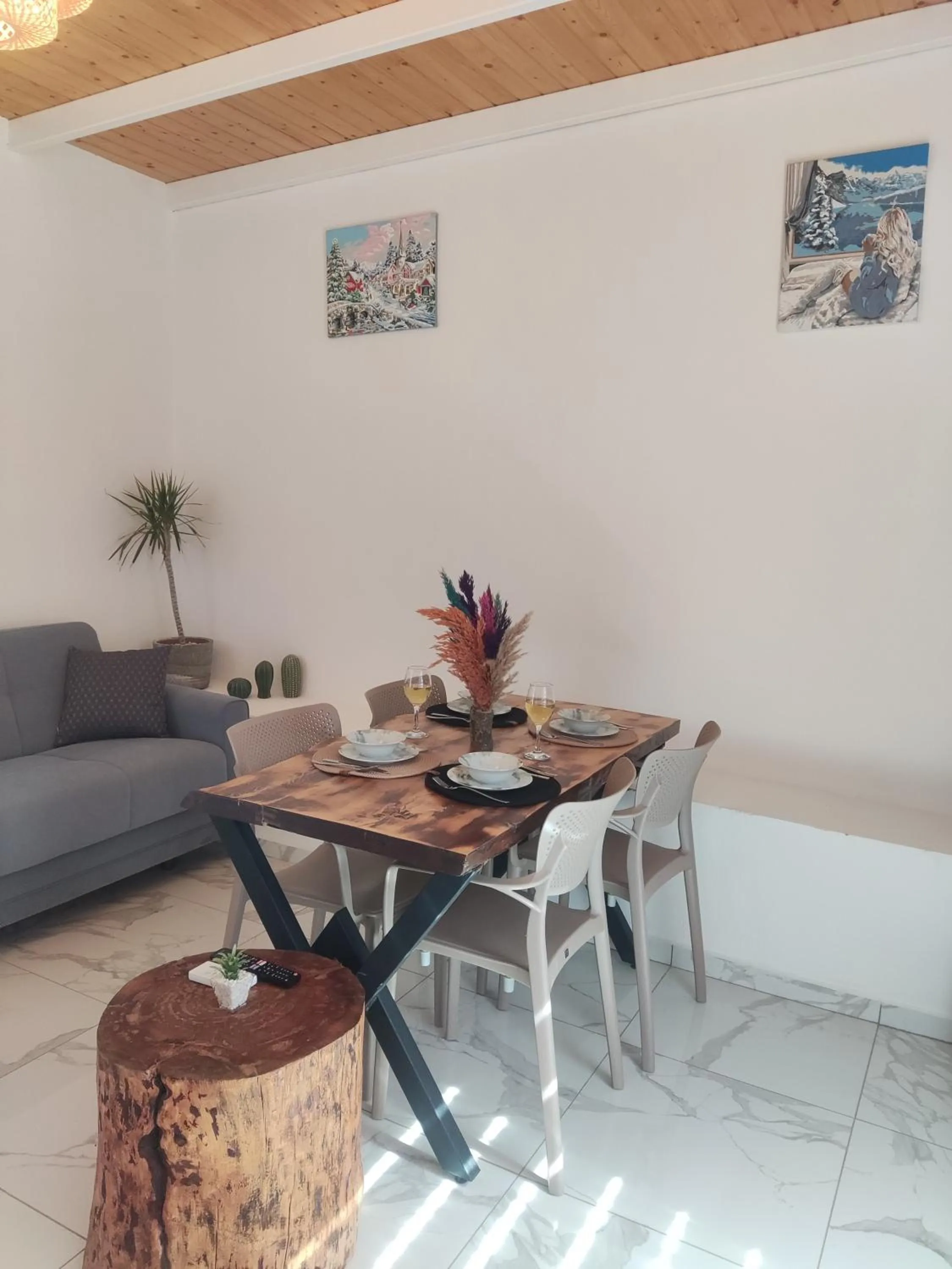 Living room in Villa Ay