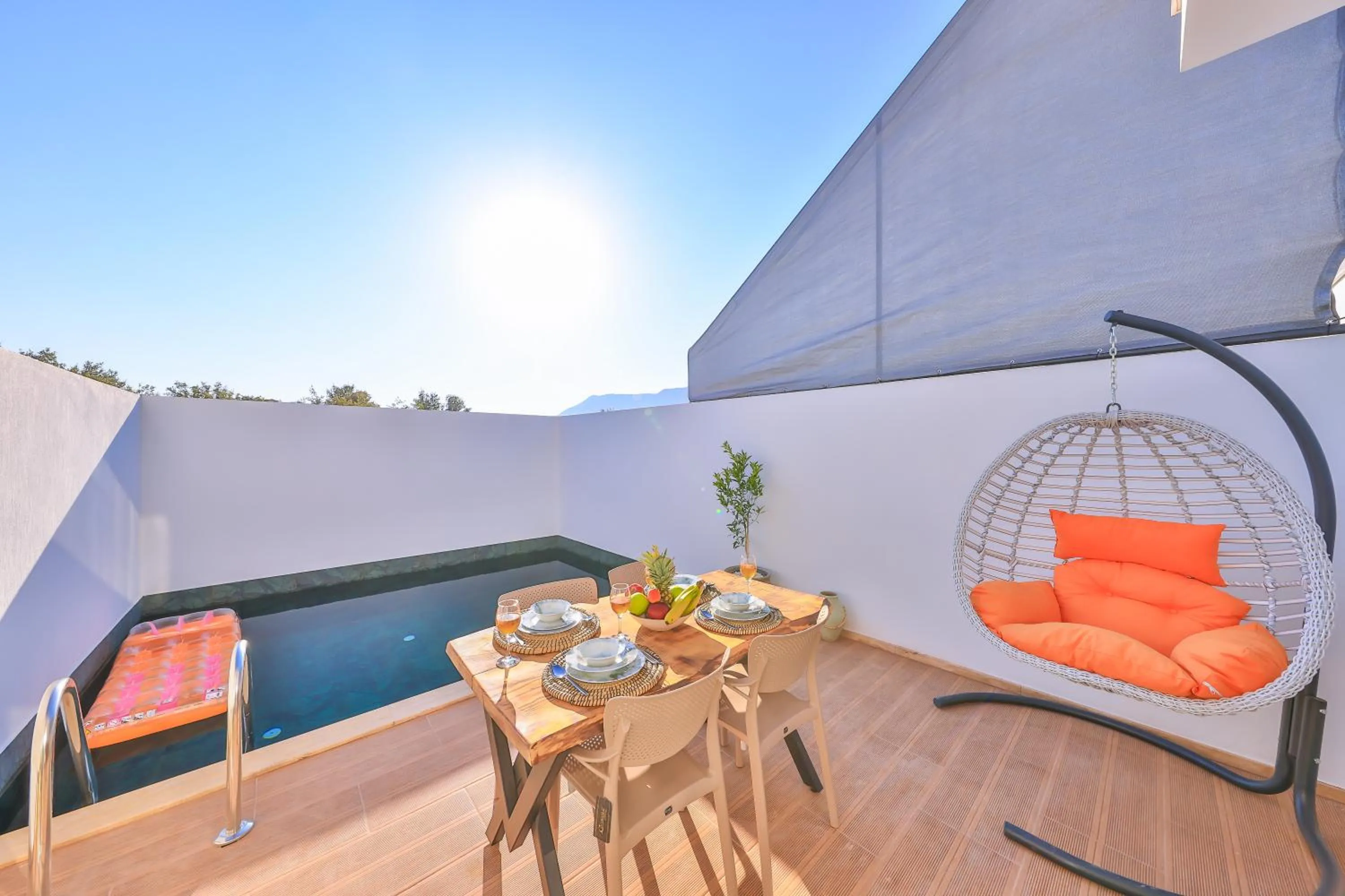 Balcony/Terrace in Villa Ay