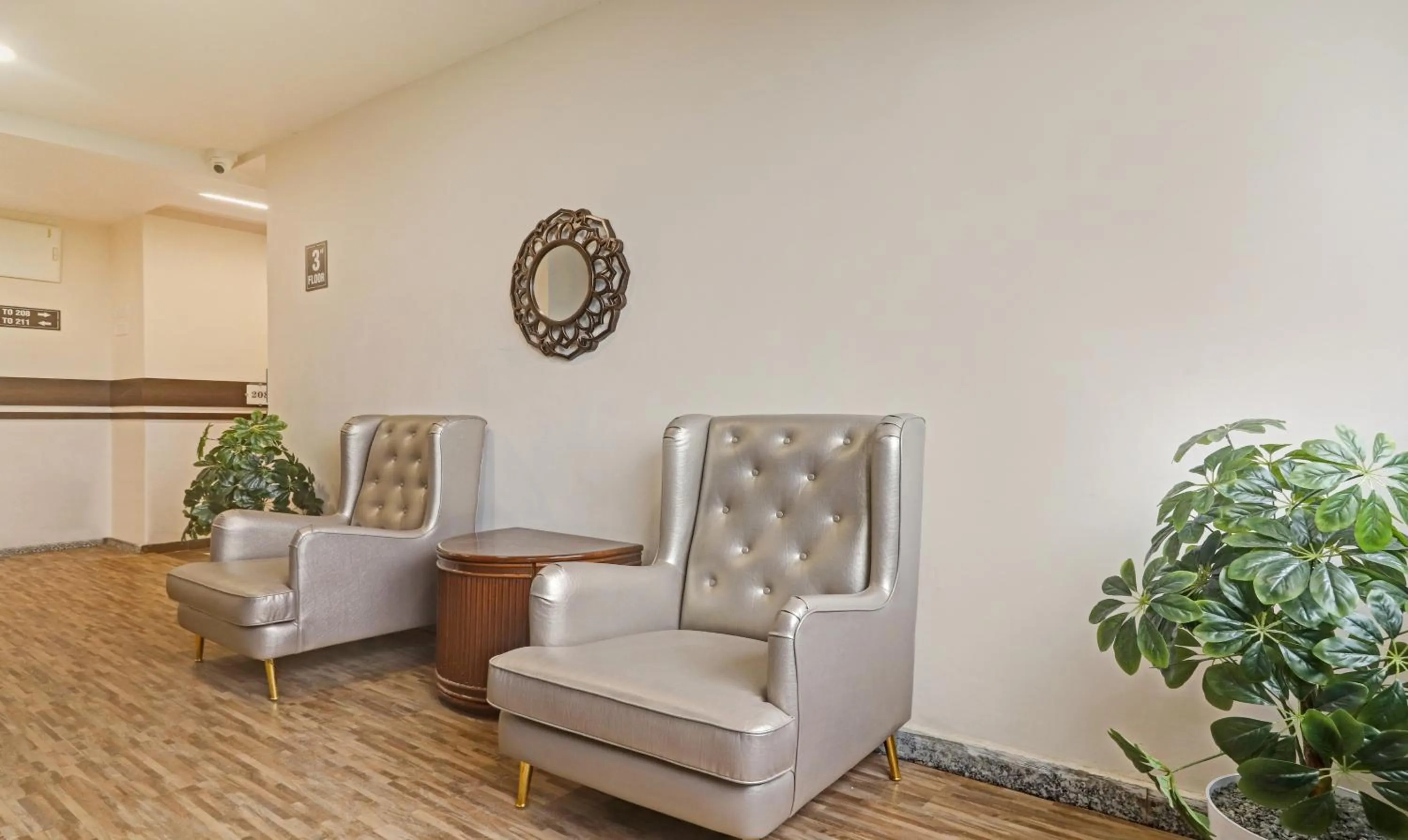 Seating area in Treebo Arastu Grand