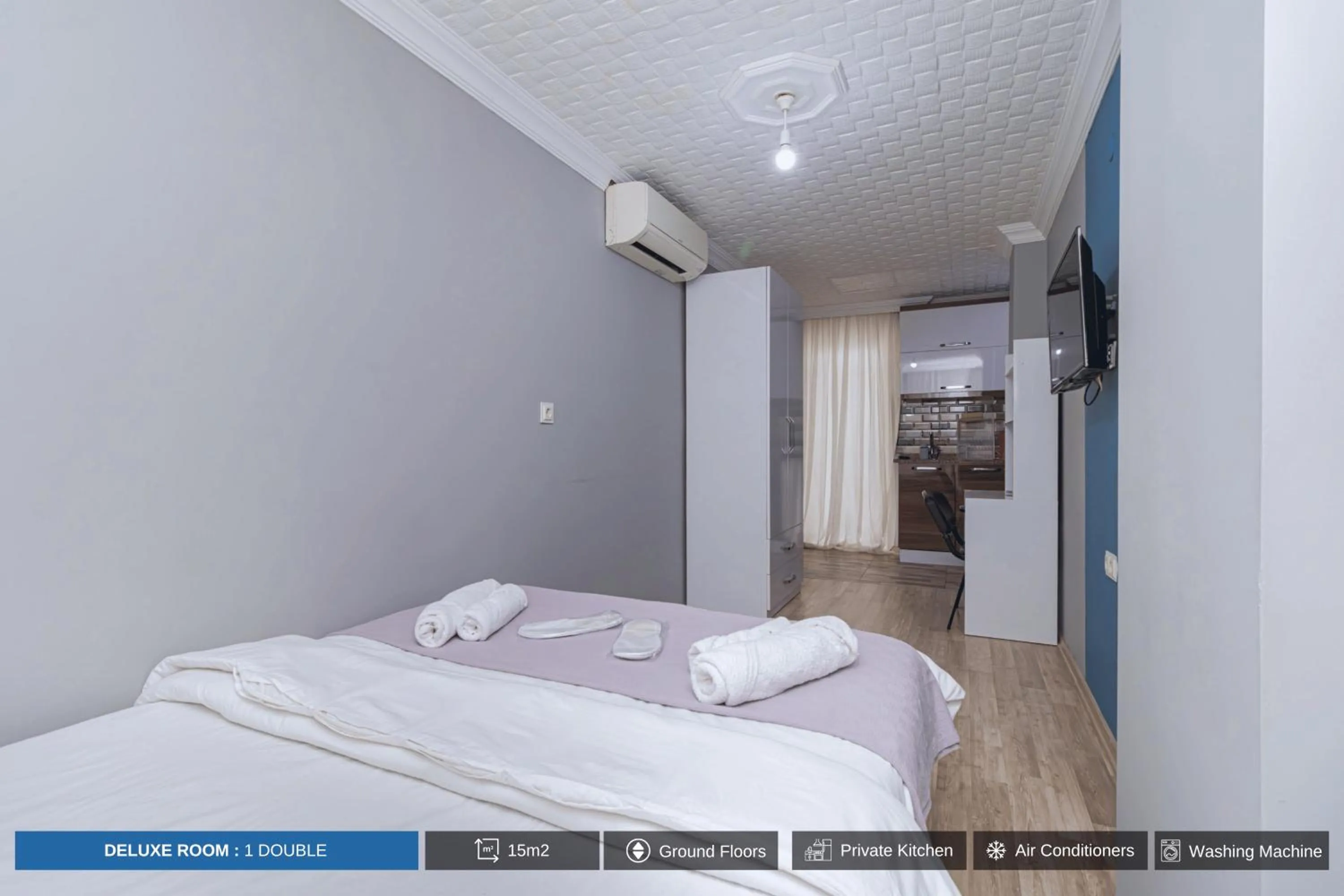 Bed in Antalya Residence Hotel