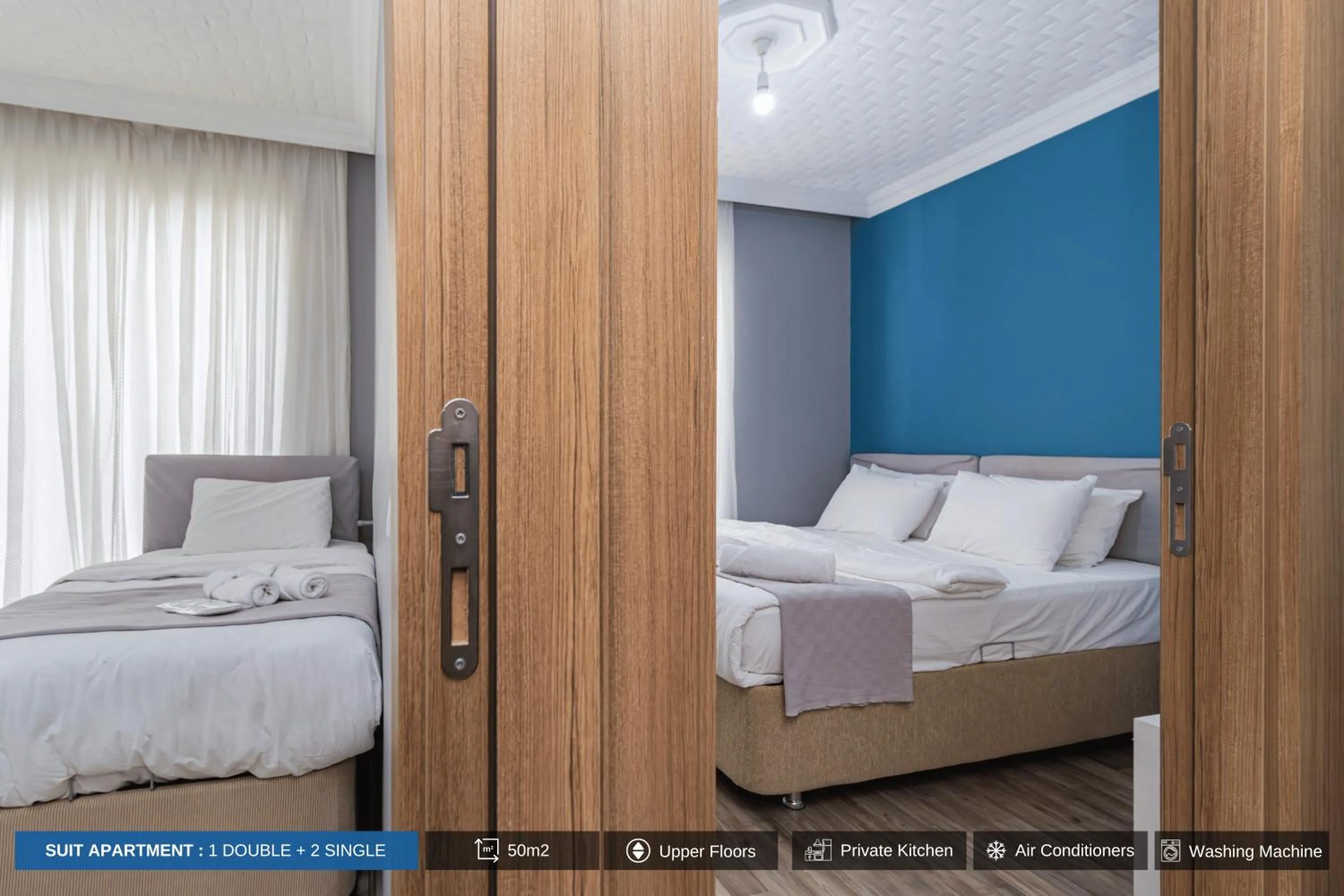 Bed in Antalya Residence Hotel