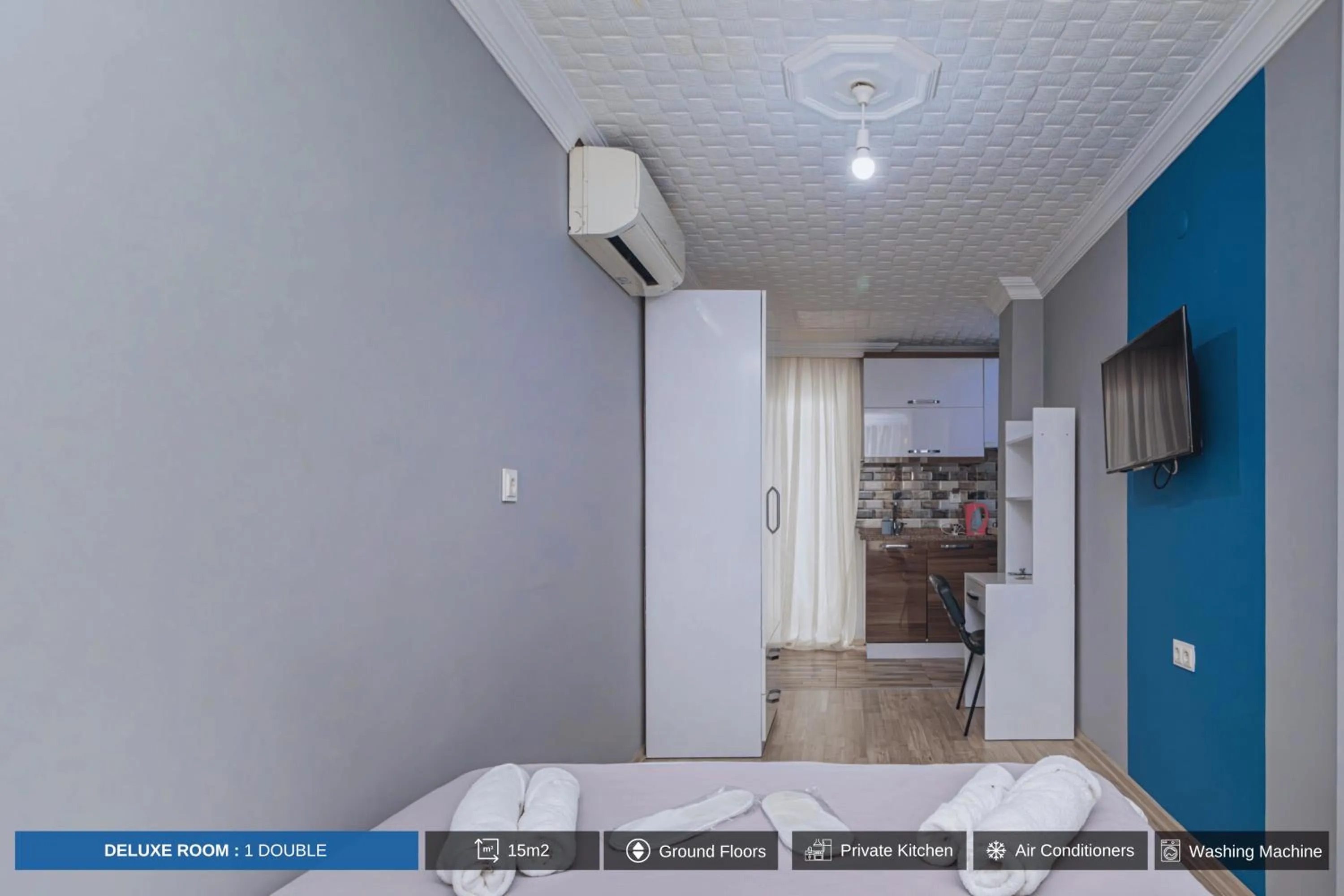 Bed in Antalya Residence Hotel