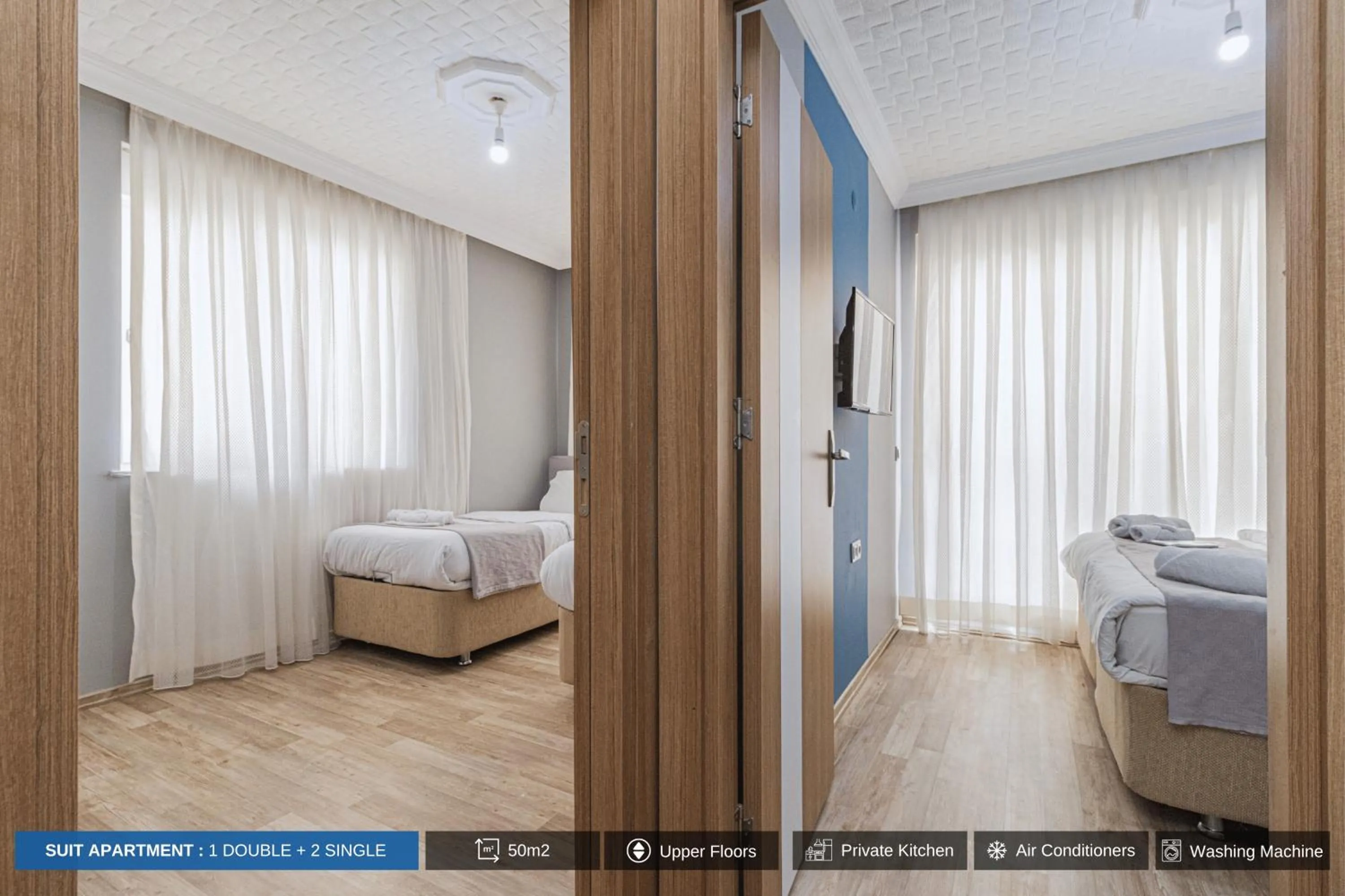 Bed in Antalya Residence Hotel