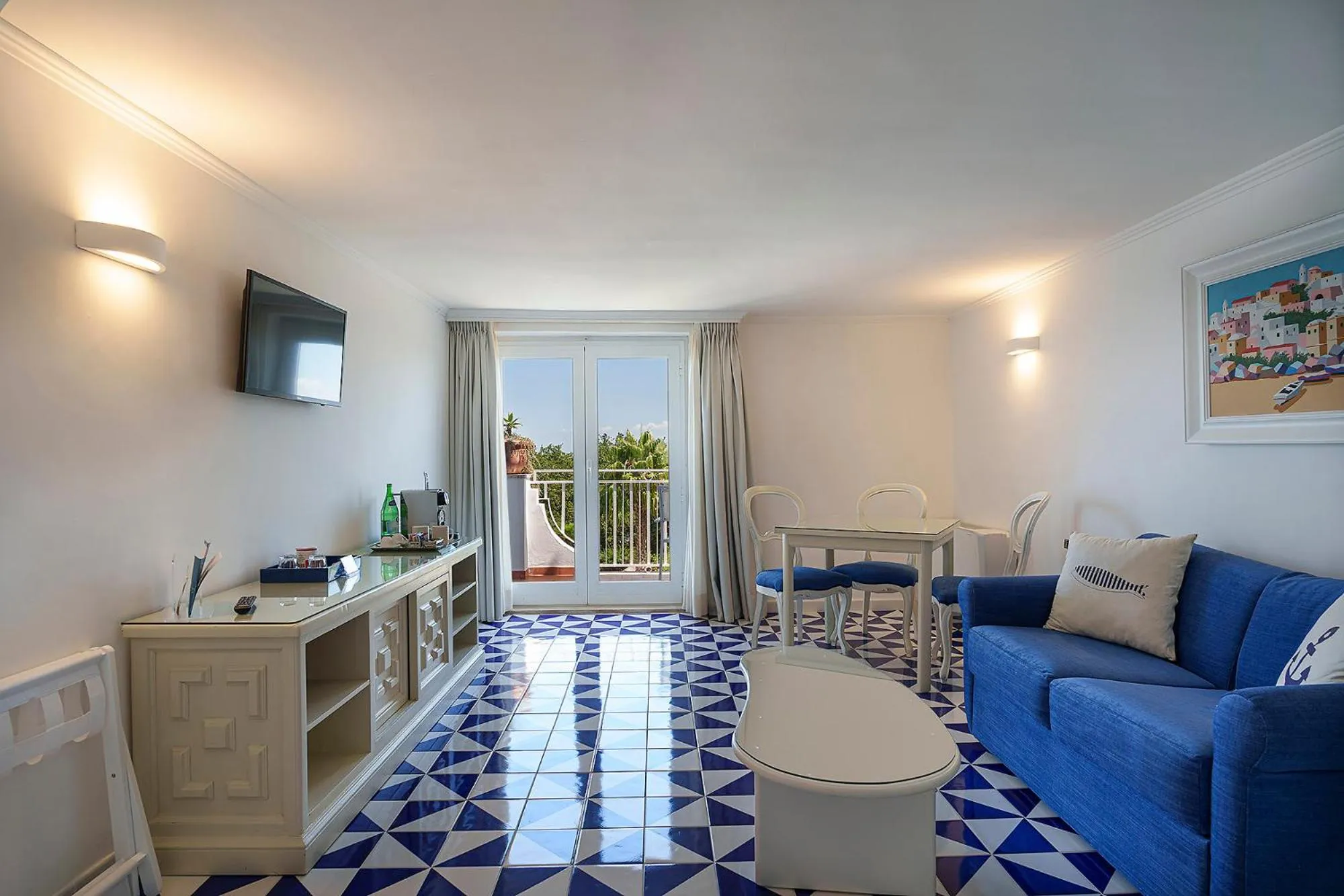 Living room in Hotel Continental Mare