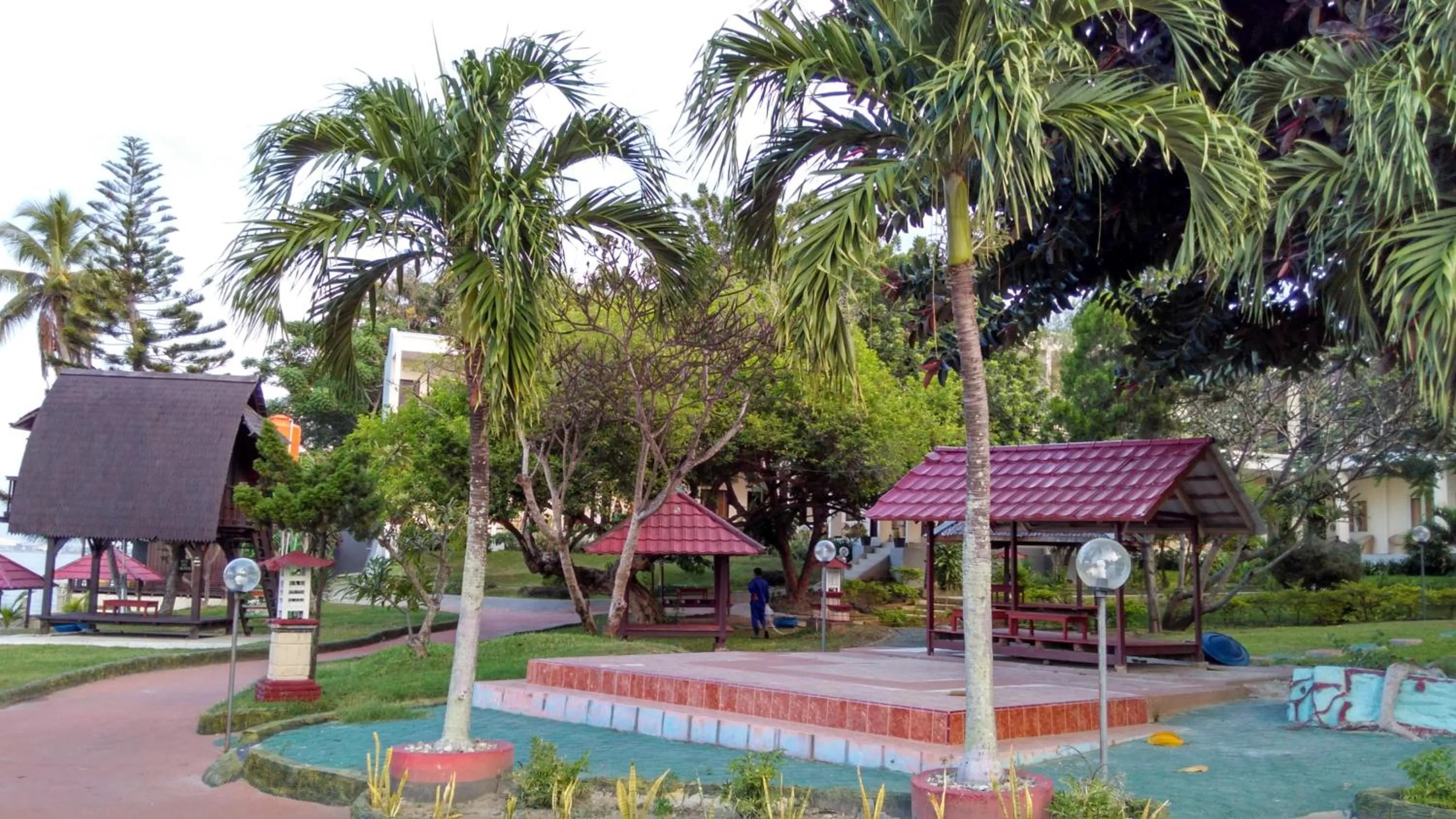 Garden view in Amazing Beach Resort Palu