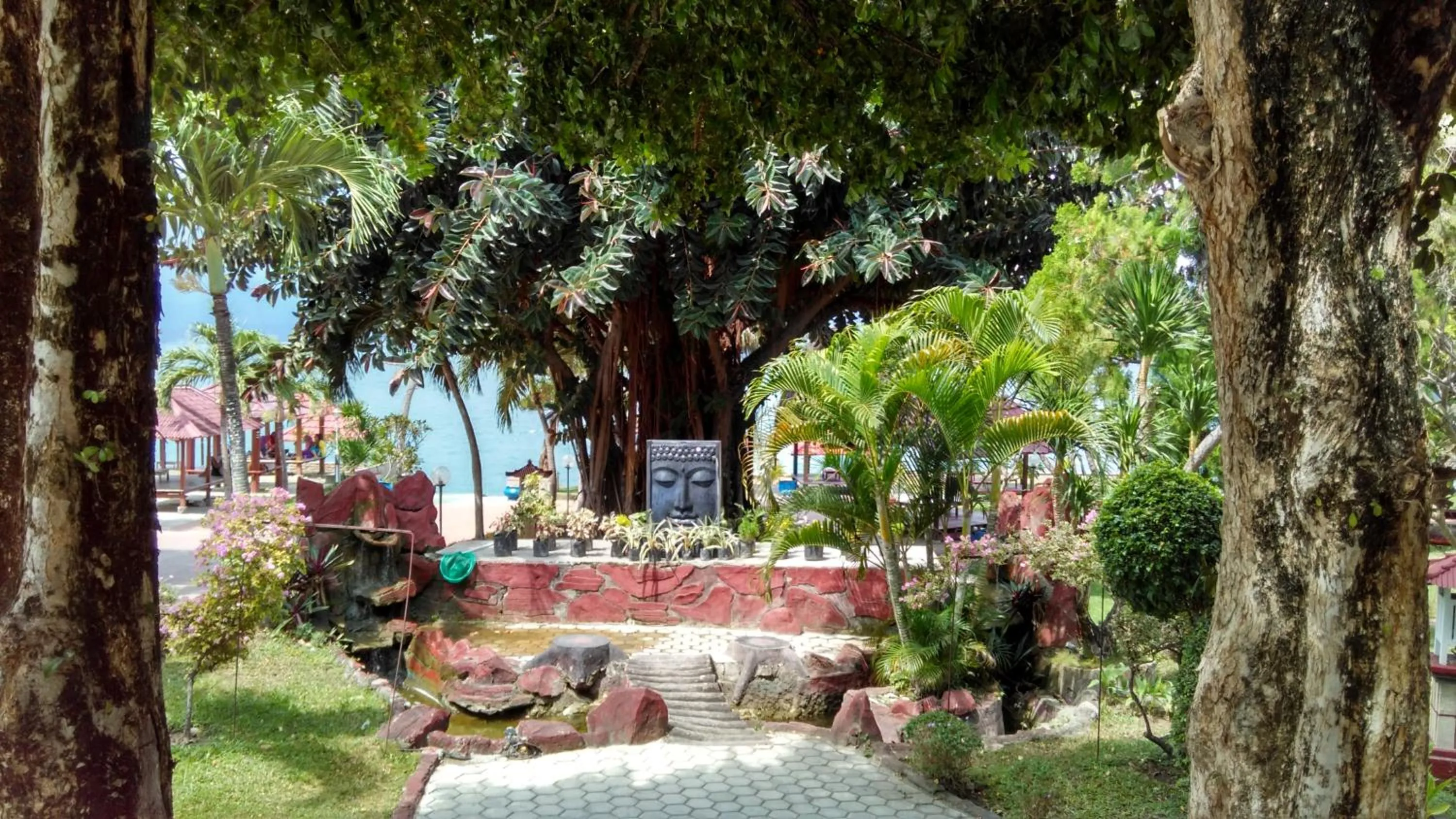 Garden in Amazing Beach Resort Palu