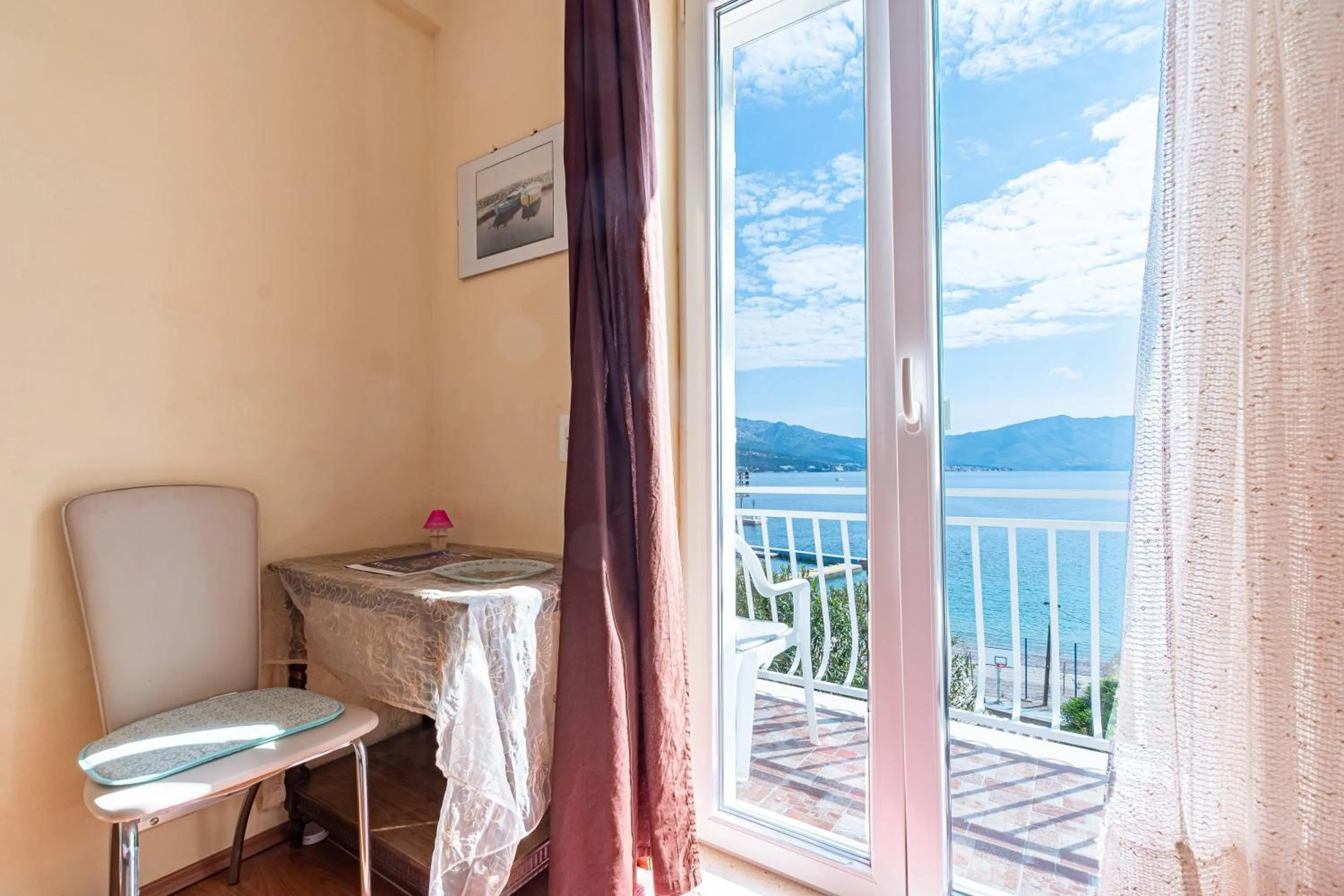 Balcony/Terrace in Apartments Siri, 1 min walk to the beach