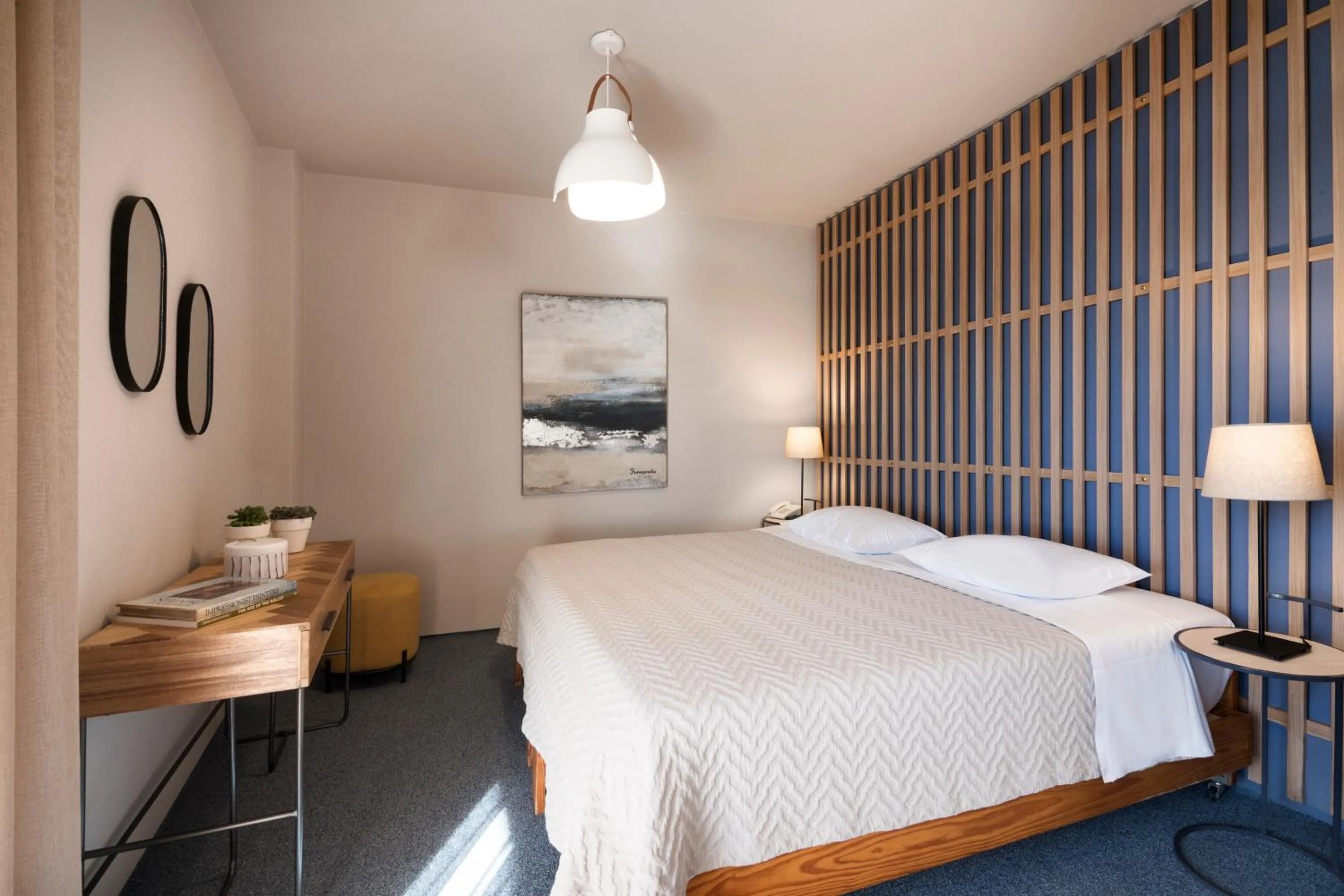 Bed in Marina Alimos Hotel Apartments