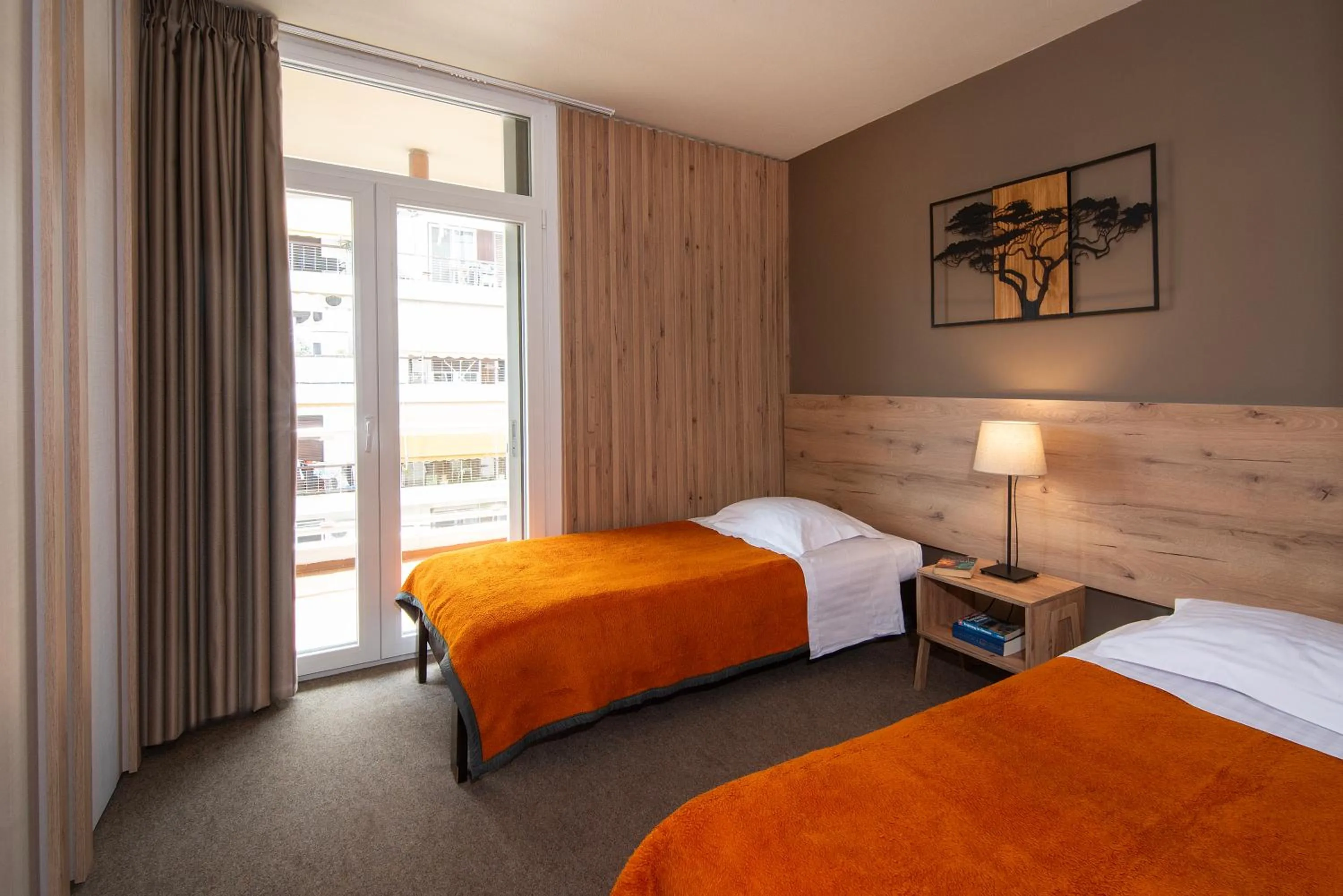 Bed in Marina Alimos Hotel Apartments