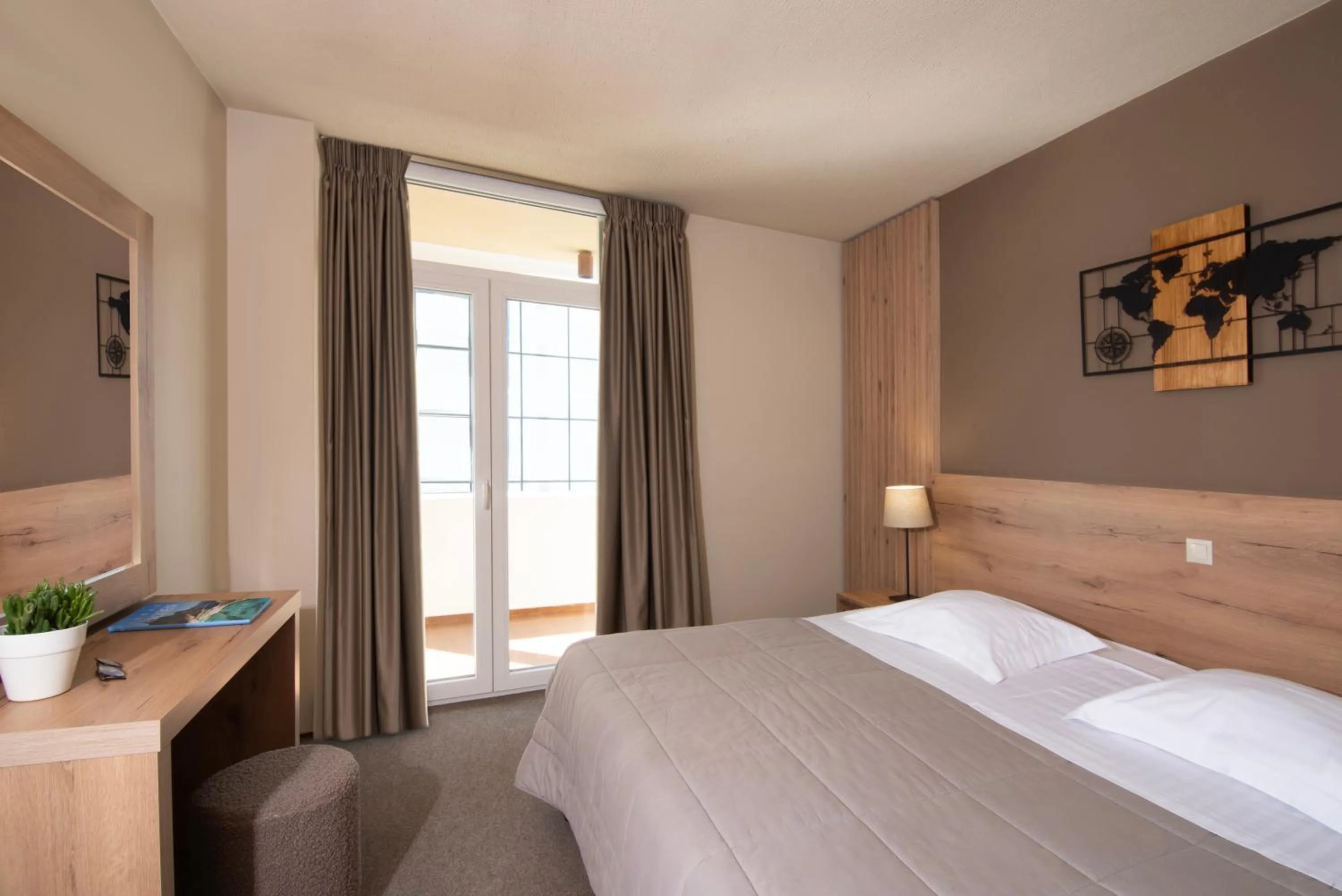 Bed in Marina Alimos Hotel Apartments