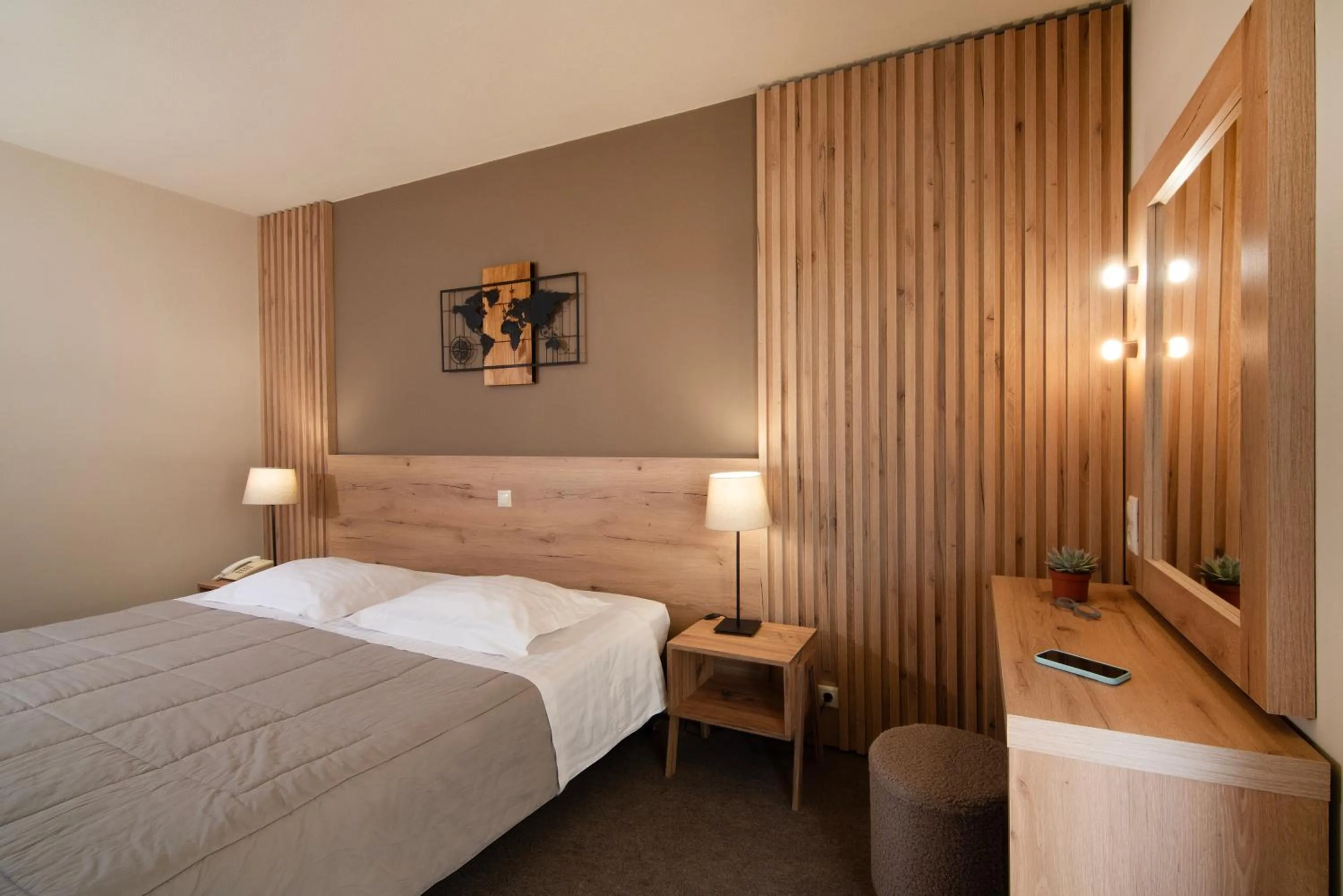 Bed in Marina Alimos Hotel Apartments