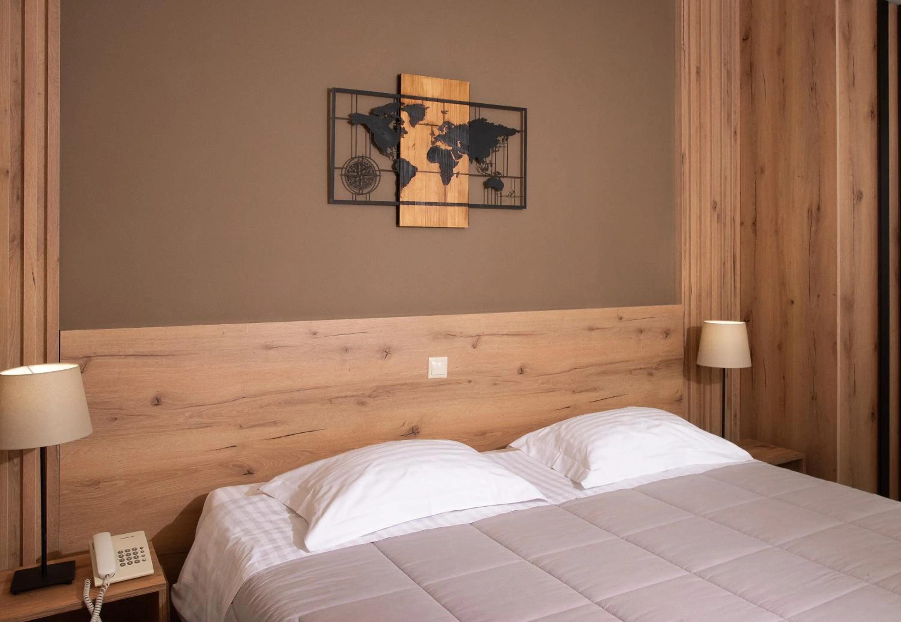 Bed in Marina Alimos Hotel Apartments