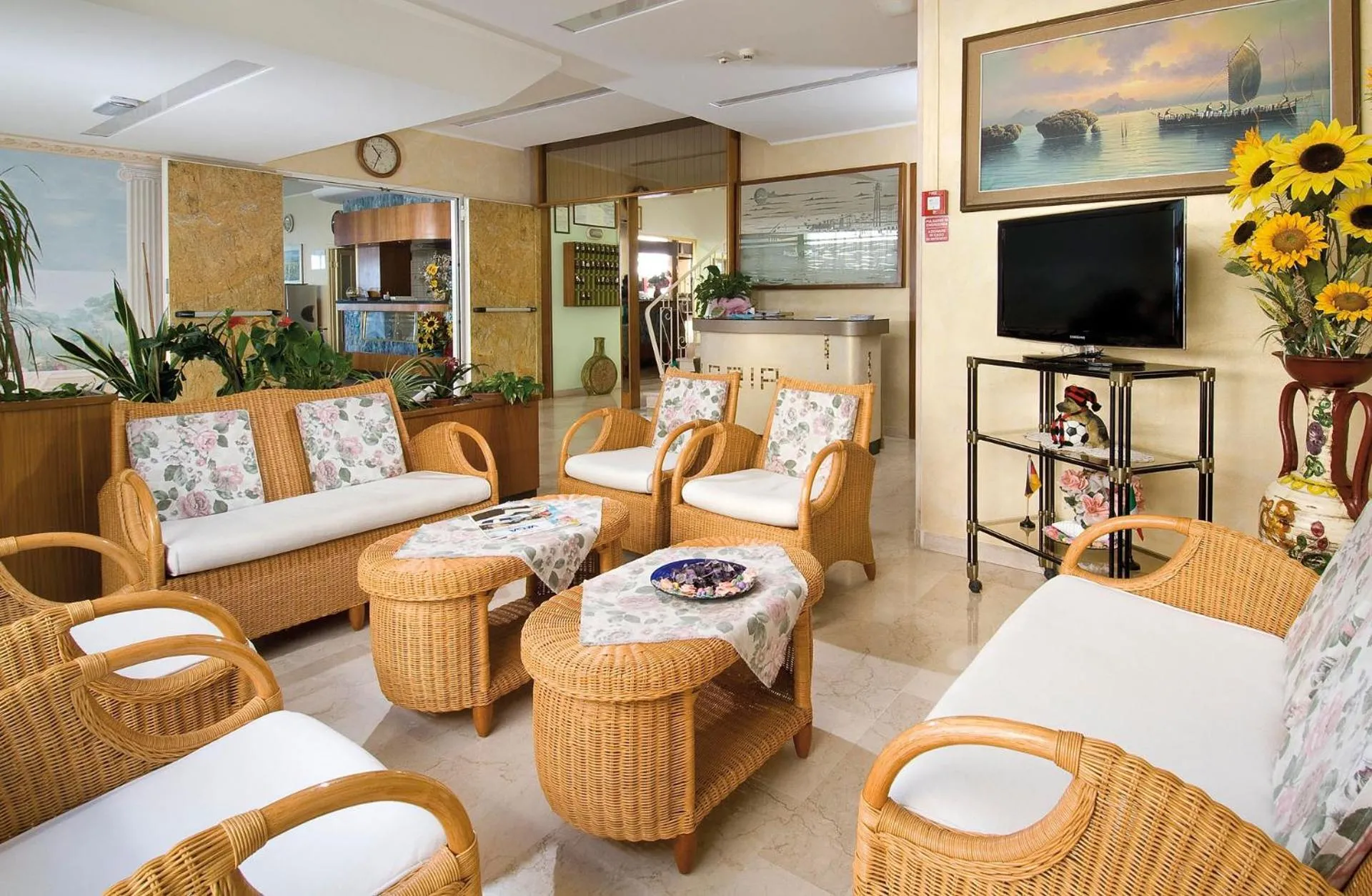 Lobby or reception in Hotel Gloria