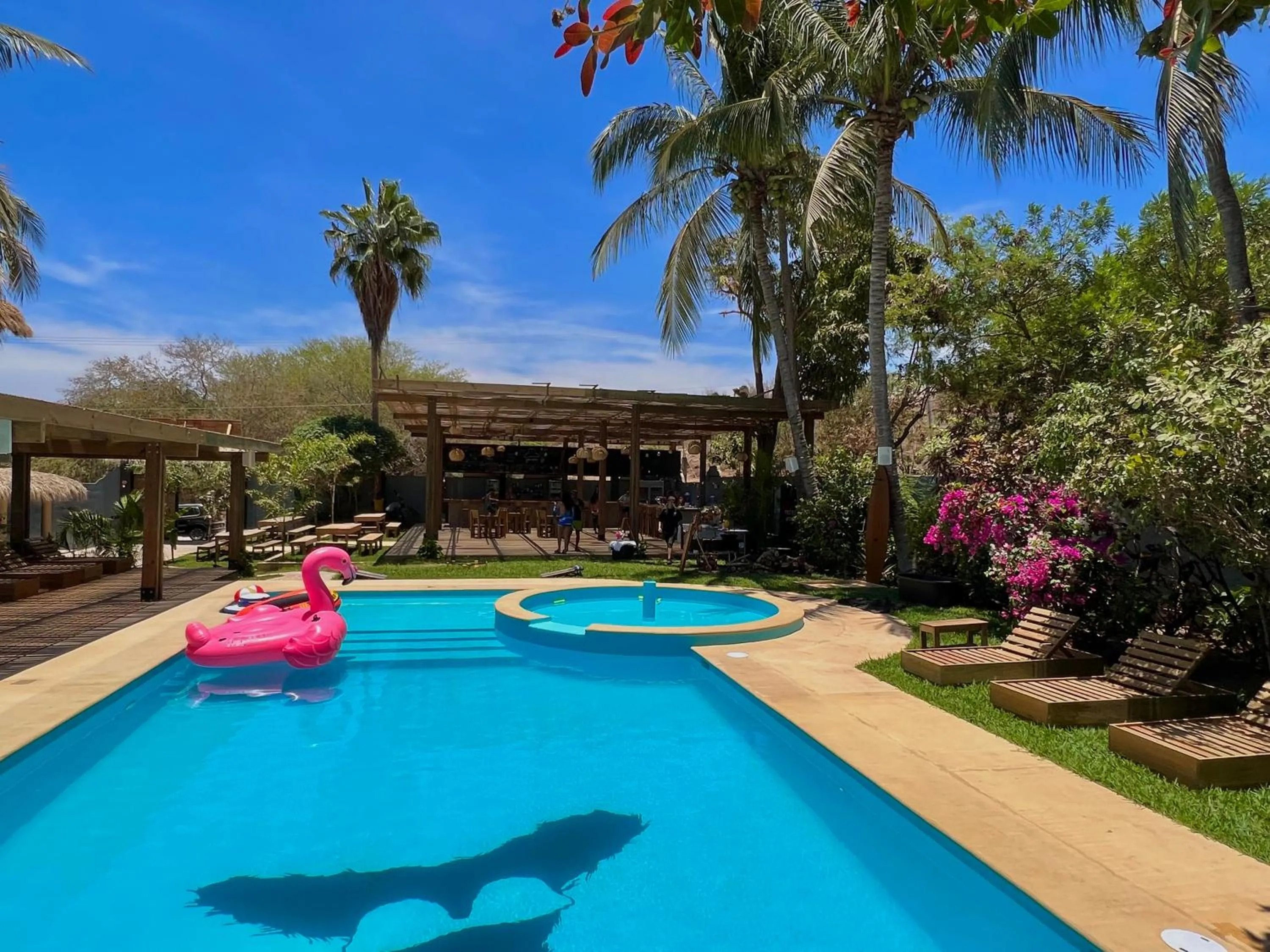 Swimming pool in Straw Hat Surf Hostel & Bar