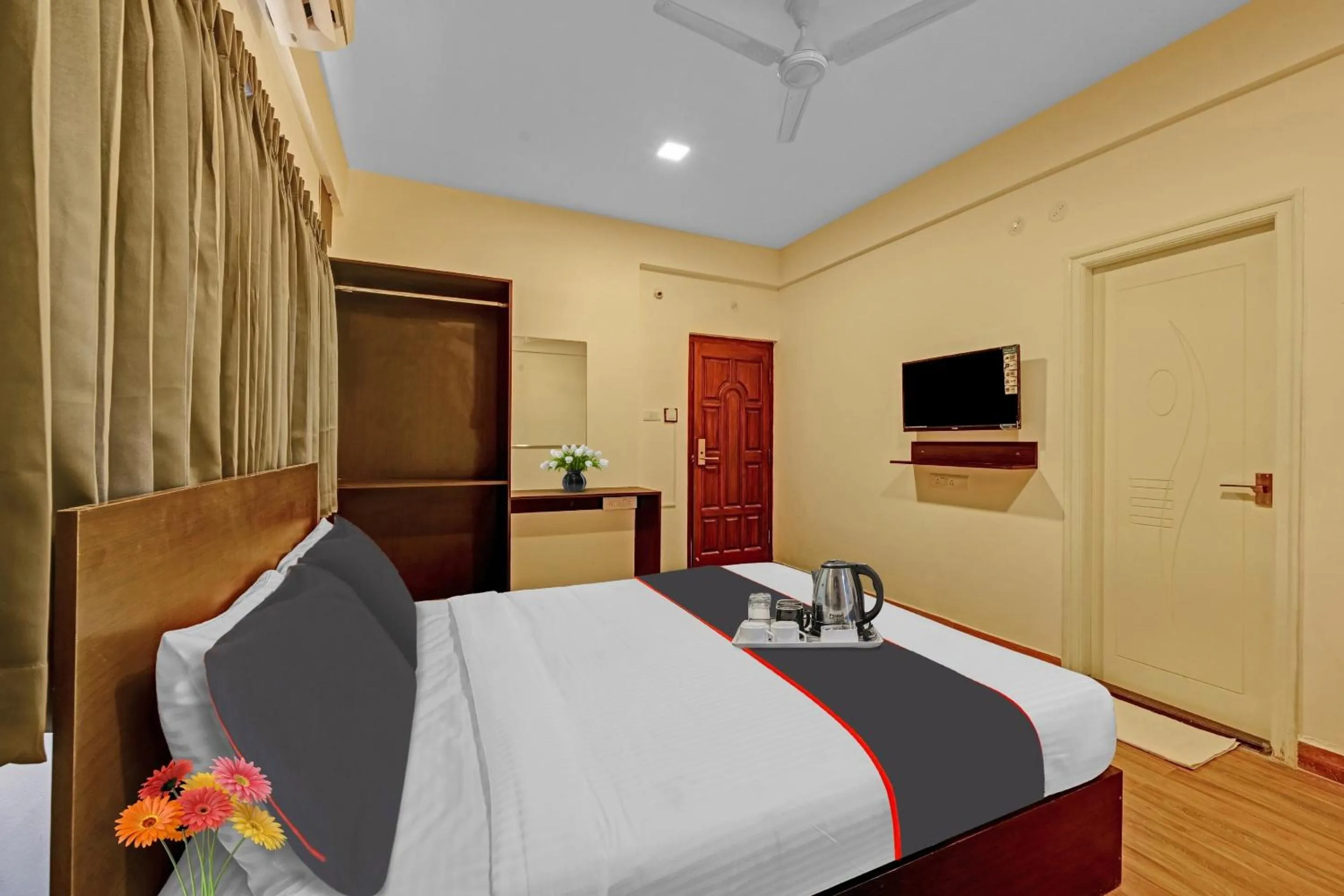 Bedroom, Bed in Hotel O Rithanya Manyata Stay inn