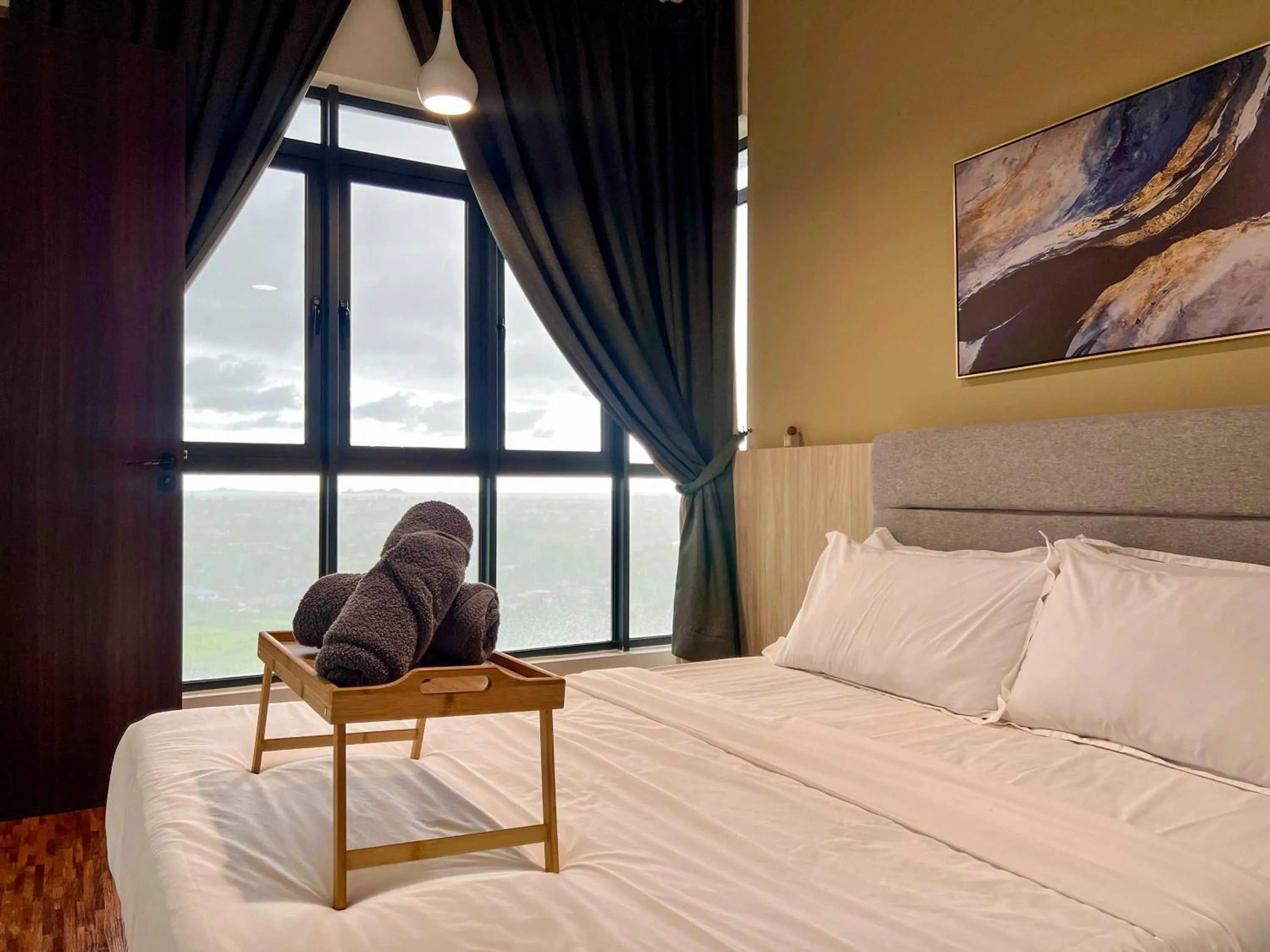 Bed in Hush Inn at K Avenue Kota Kinabalu