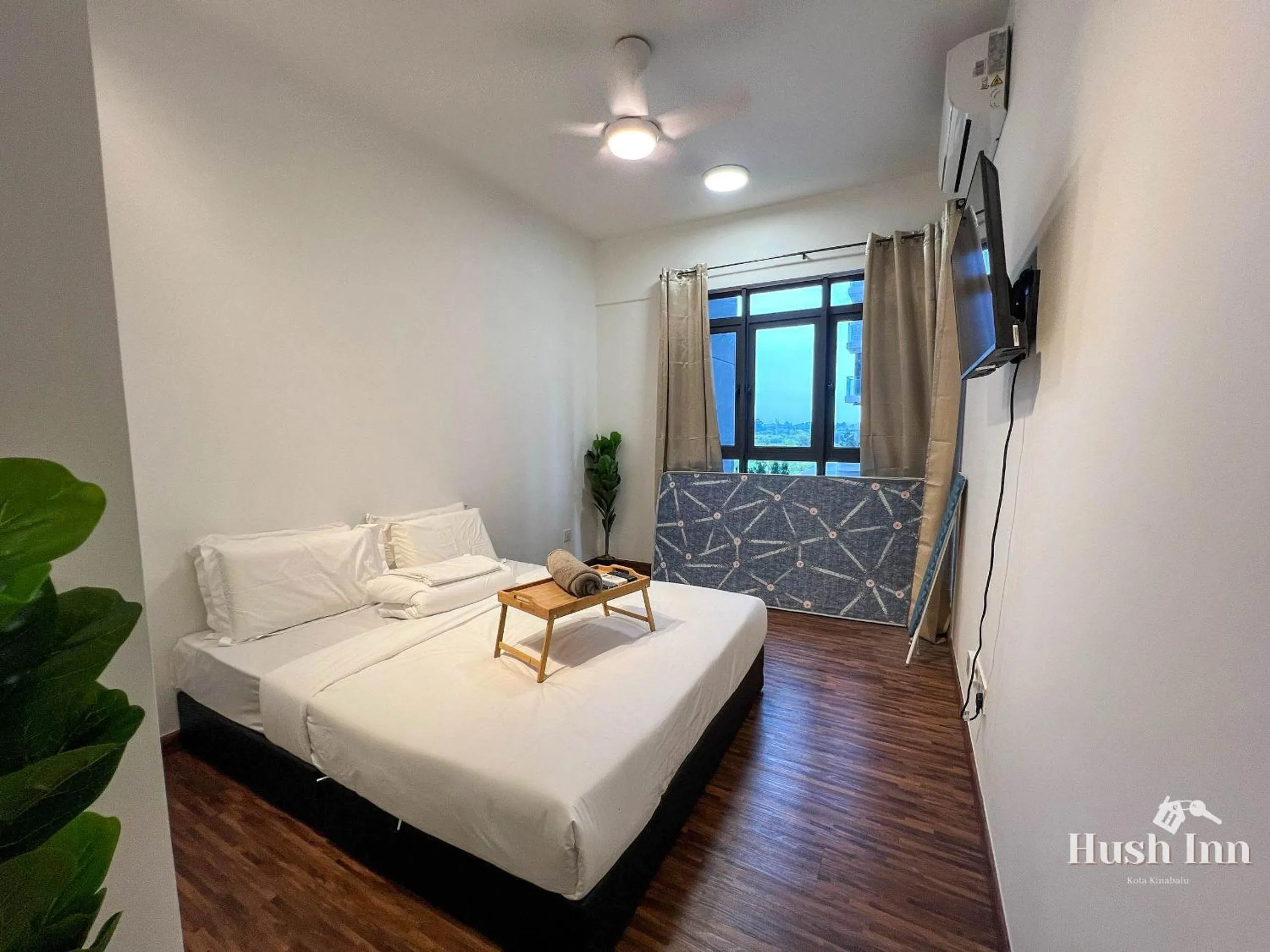 Bed in Hush Inn at K Avenue Kota Kinabalu