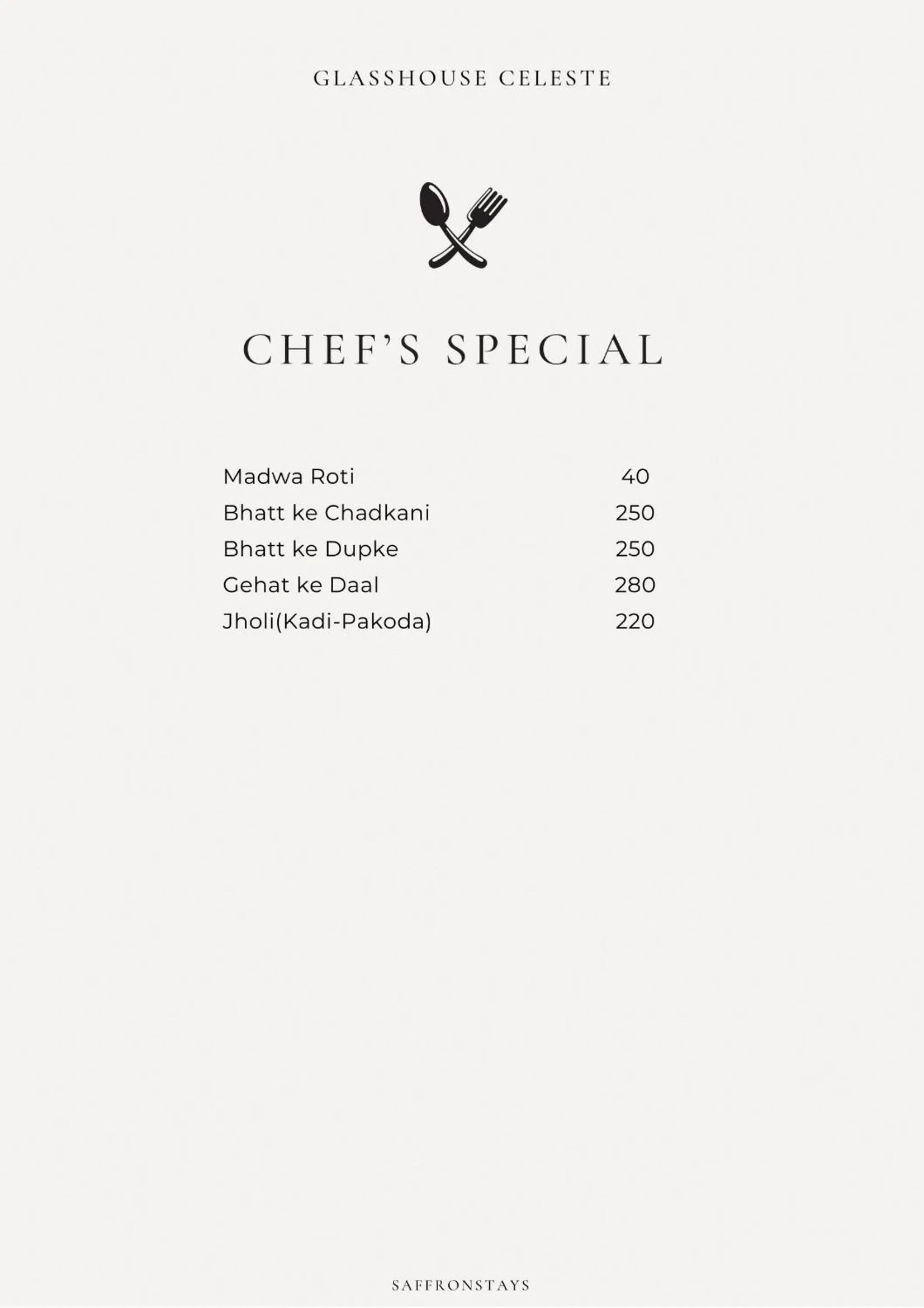 Food in SaffronStays Glasshouse Celeste, Ranikhet - luxurious glass villa with breathtaking views