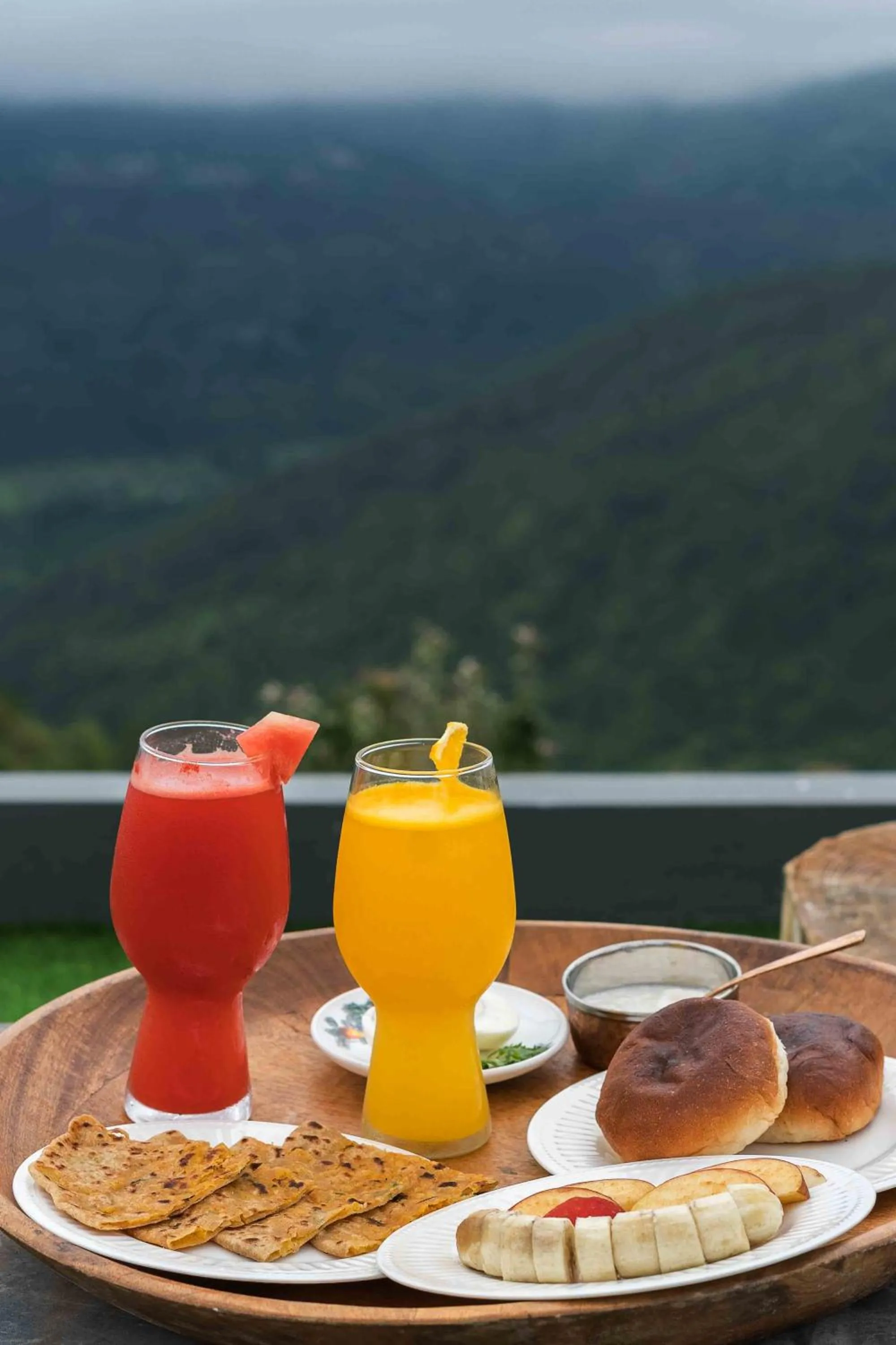 Food close-up in SaffronStays Glasshouse Celeste, Ranikhet - luxurious glass villa with breathtaking views