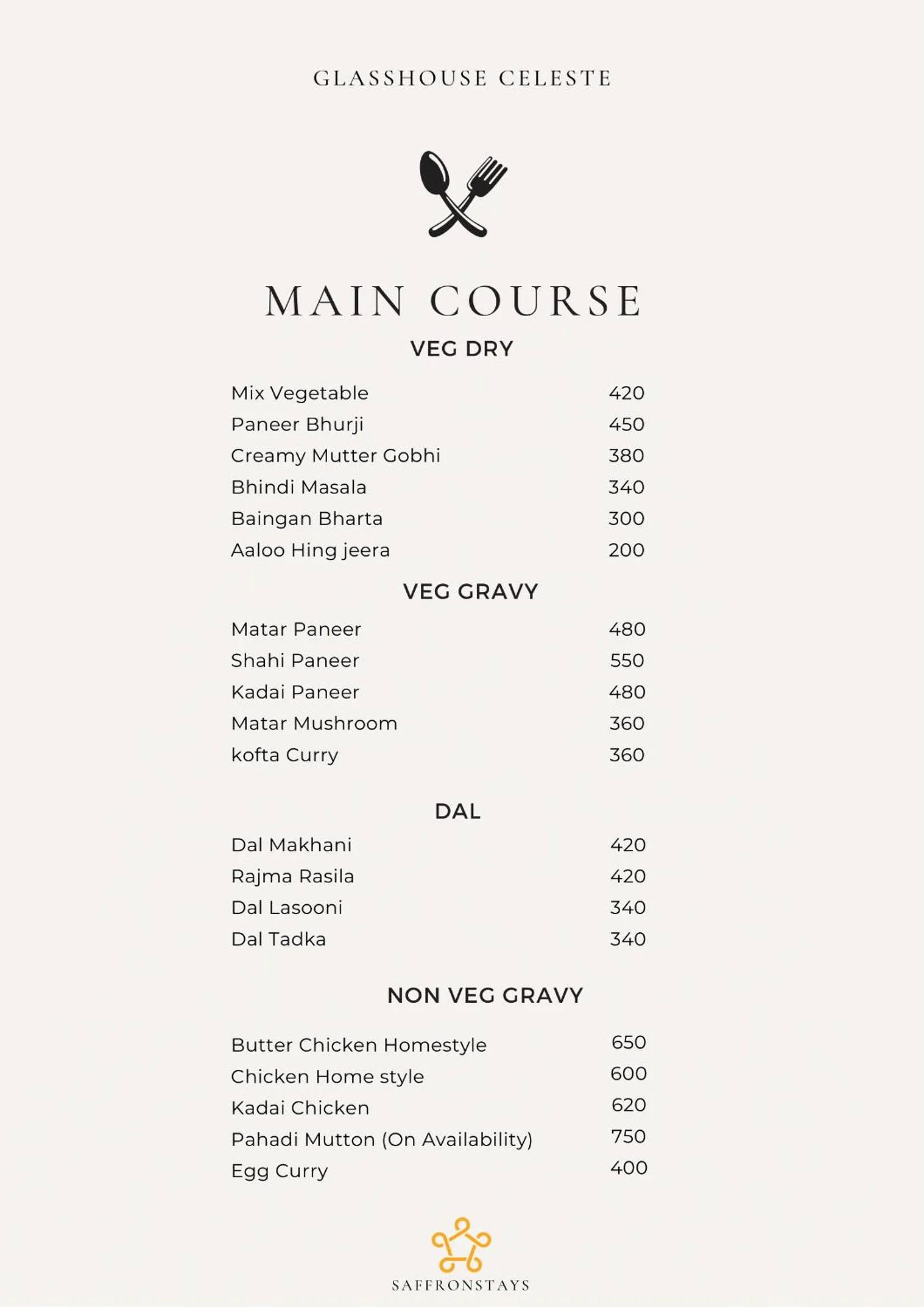 Food in SaffronStays Glasshouse Celeste, Ranikhet - luxurious glass villa with breathtaking views